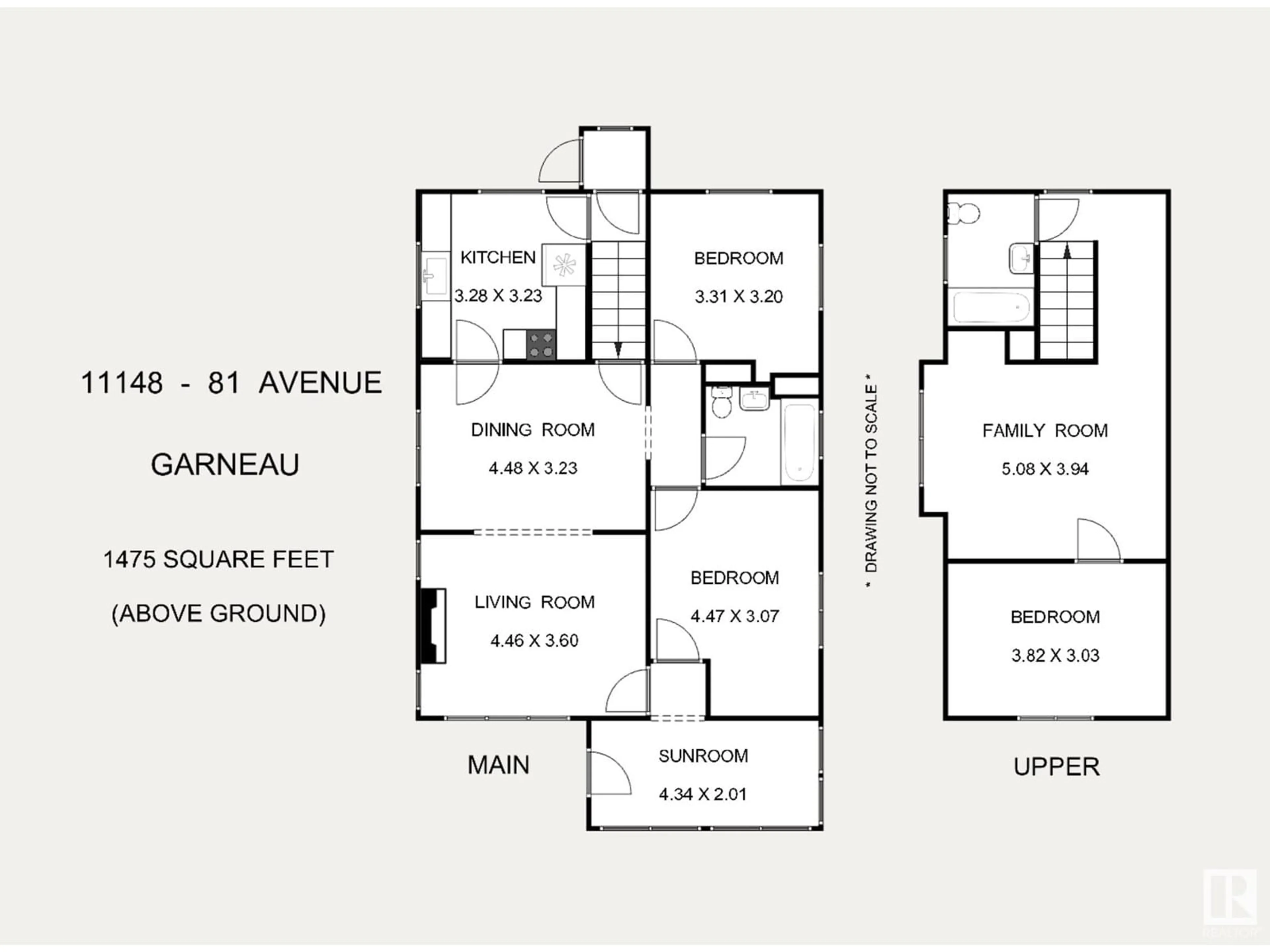Floor plan for 11148 81 AV NW, Edmonton Alberta T6G0S5