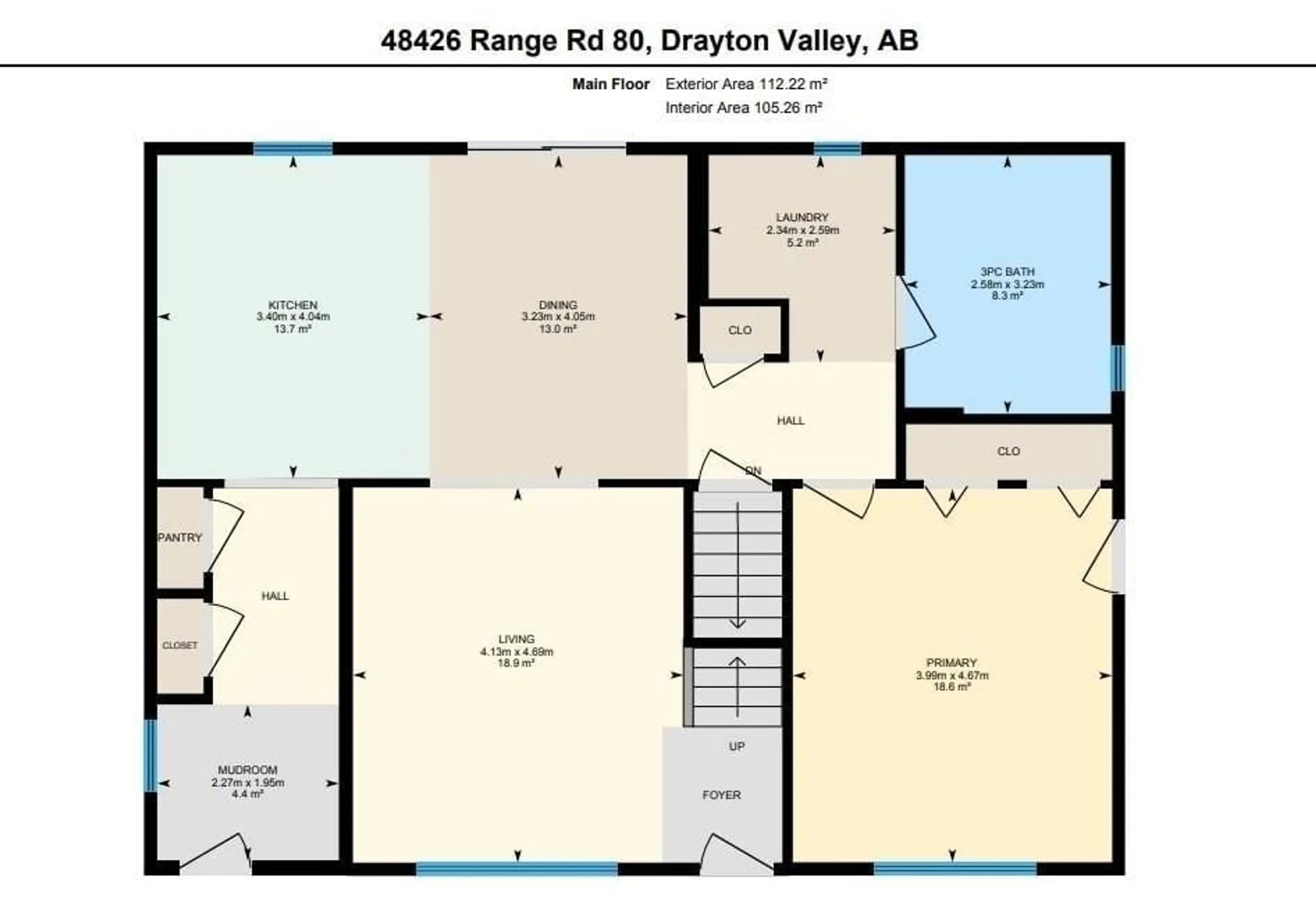 Floor plan for 48426 Rge Rd 80, Rural Brazeau County Alberta T7A2A1