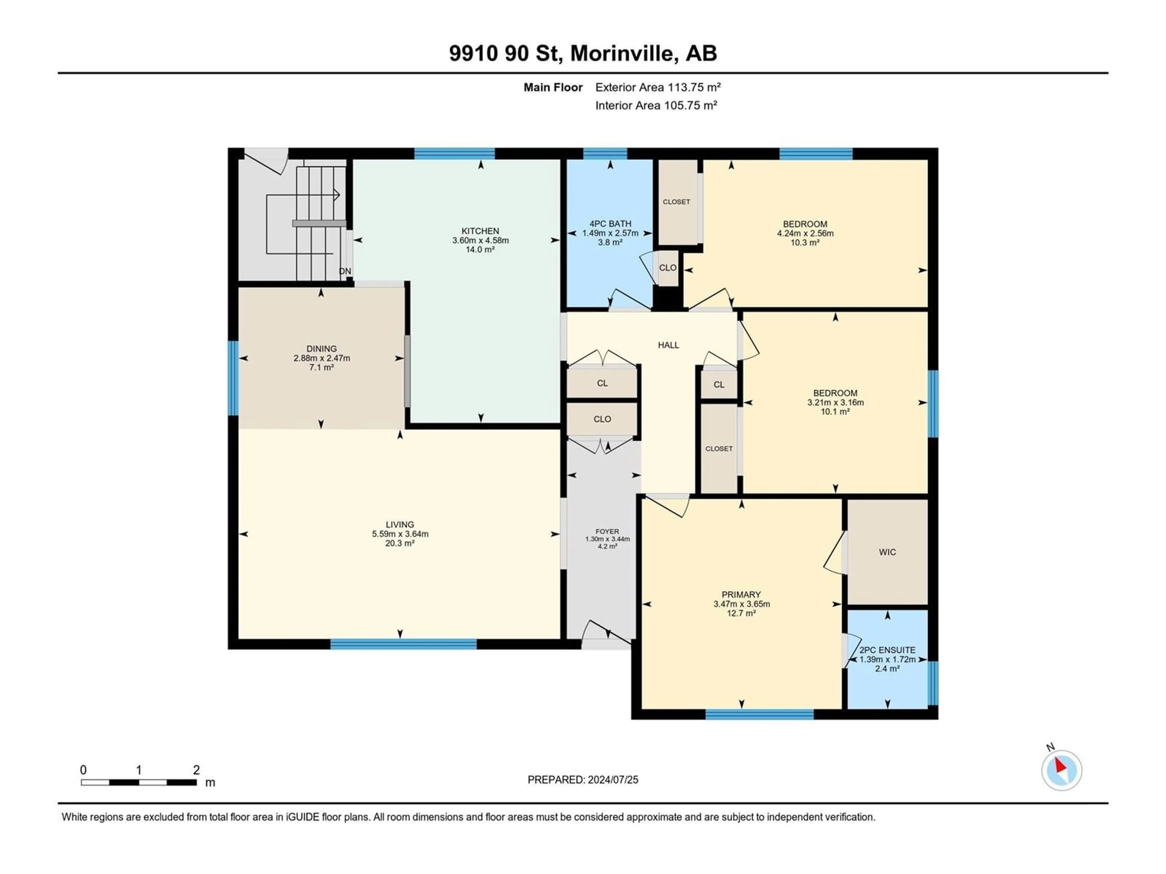 Floor plan for 9910 90 ST, Morinville Alberta T8R1K3