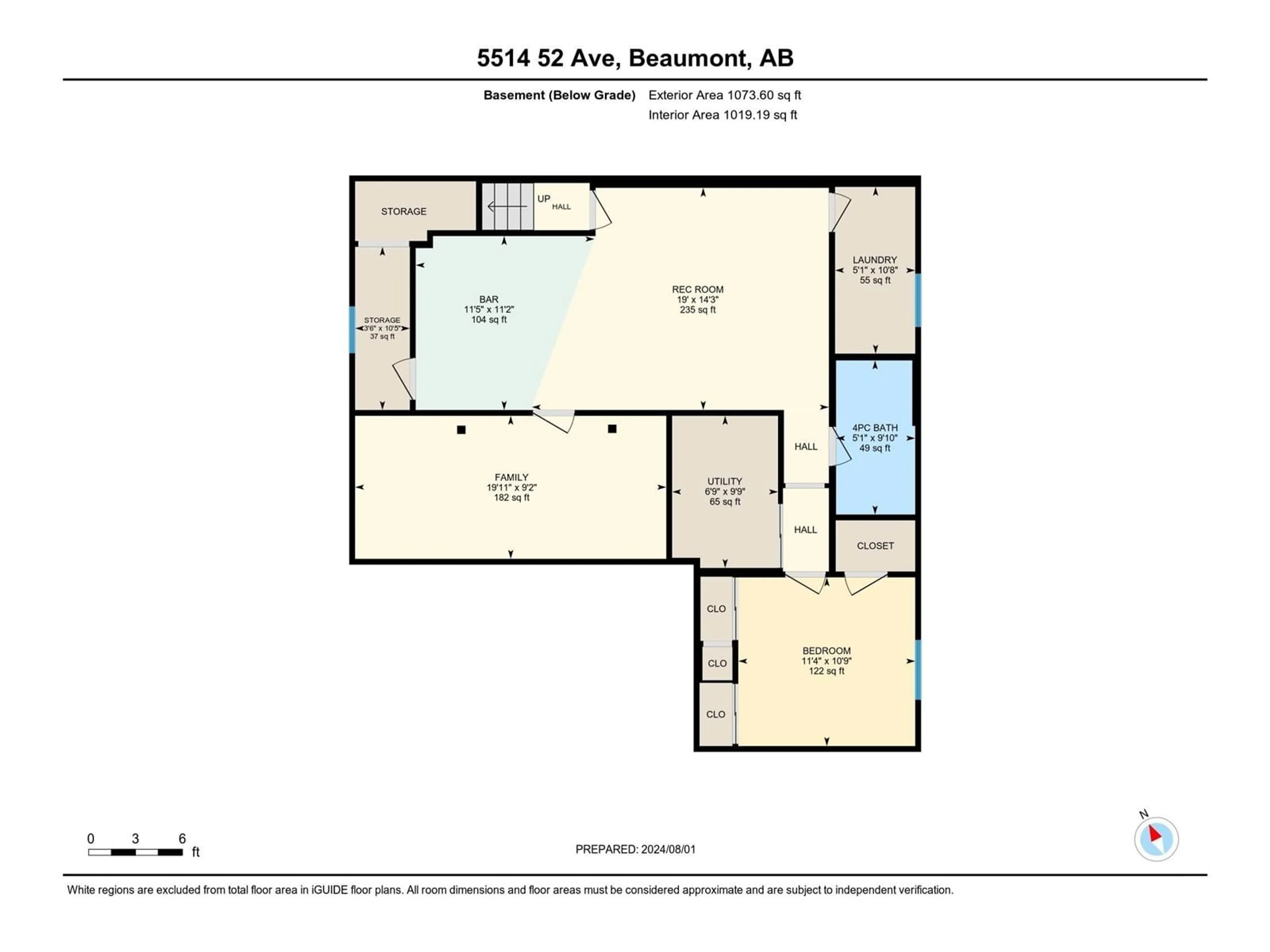 Floor plan for 5514 52 AV, Beaumont Alberta T4X1E2