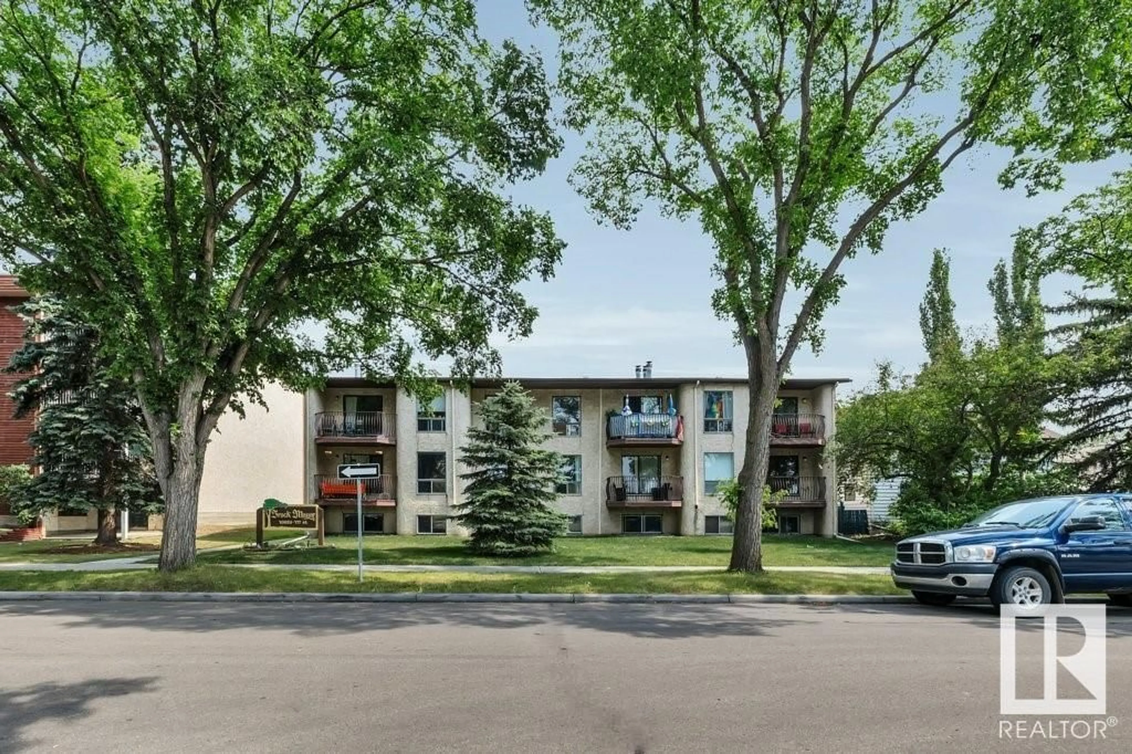 A pic from exterior of the house or condo for #105 10829 117 ST NW, Edmonton Alberta T5H3N4
