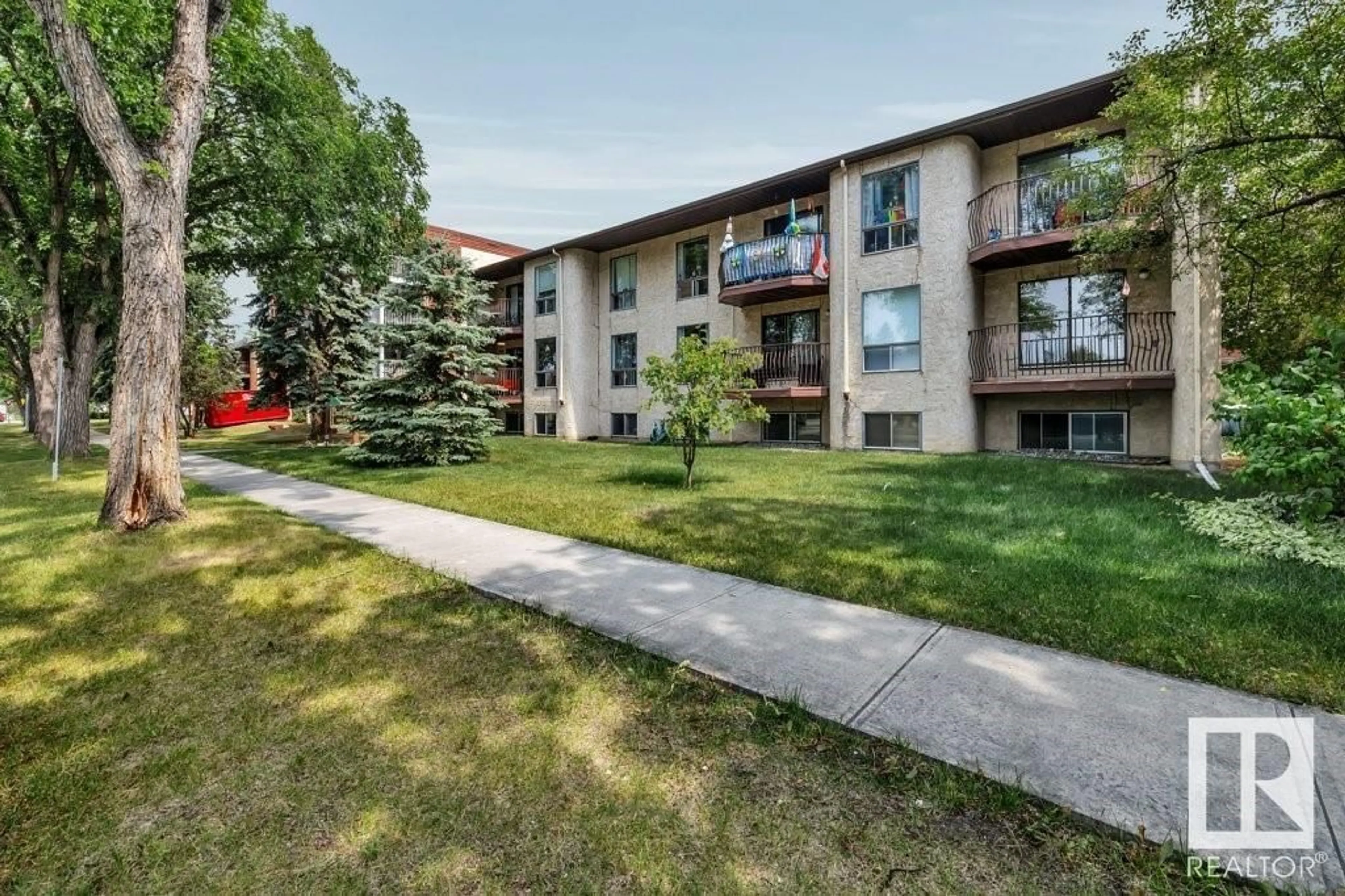 A pic from exterior of the house or condo for #105 10829 117 ST NW, Edmonton Alberta T5H3N4