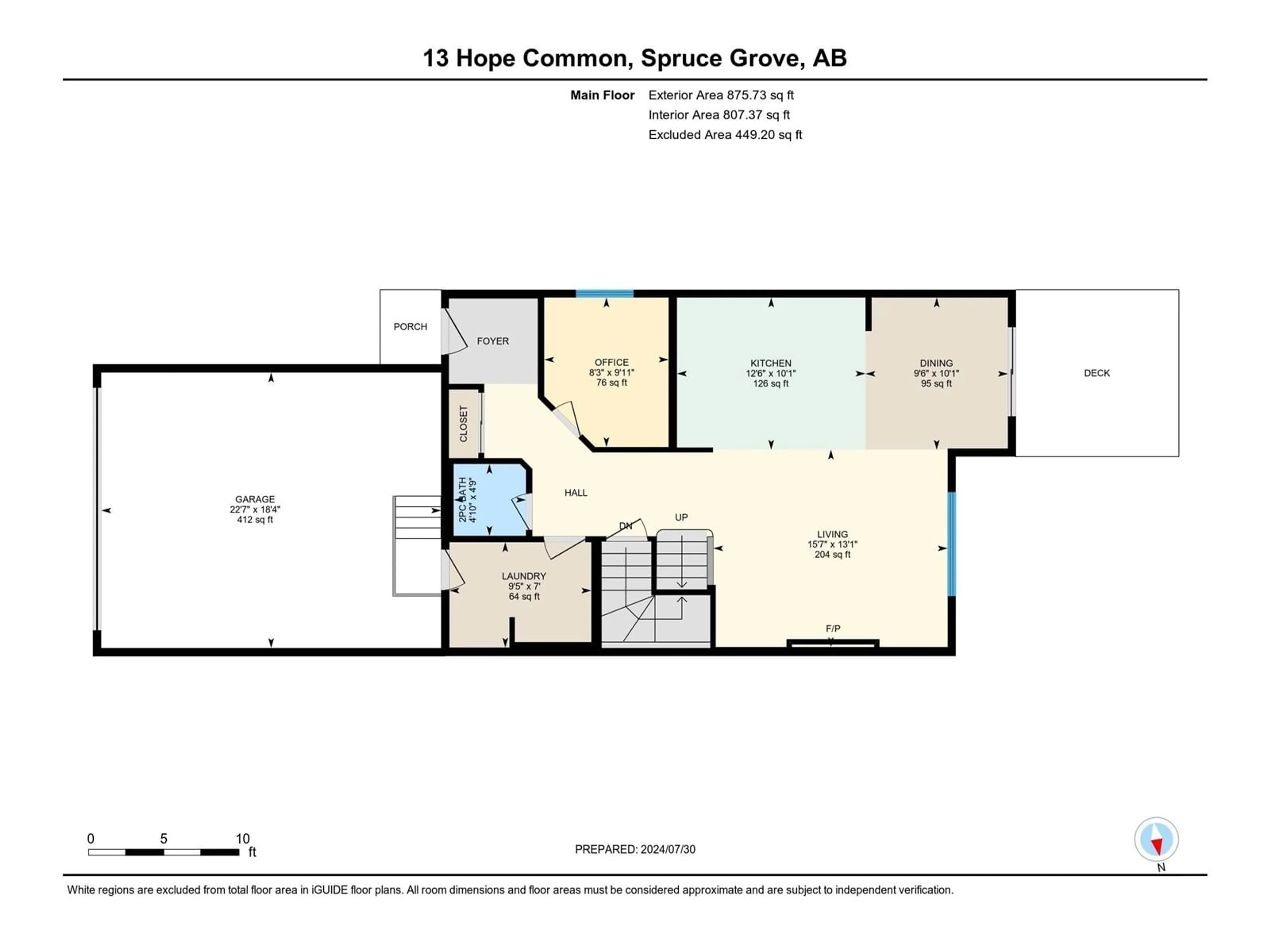 Floor plan for 13 HOPE CM, Spruce Grove Alberta T7X0X2