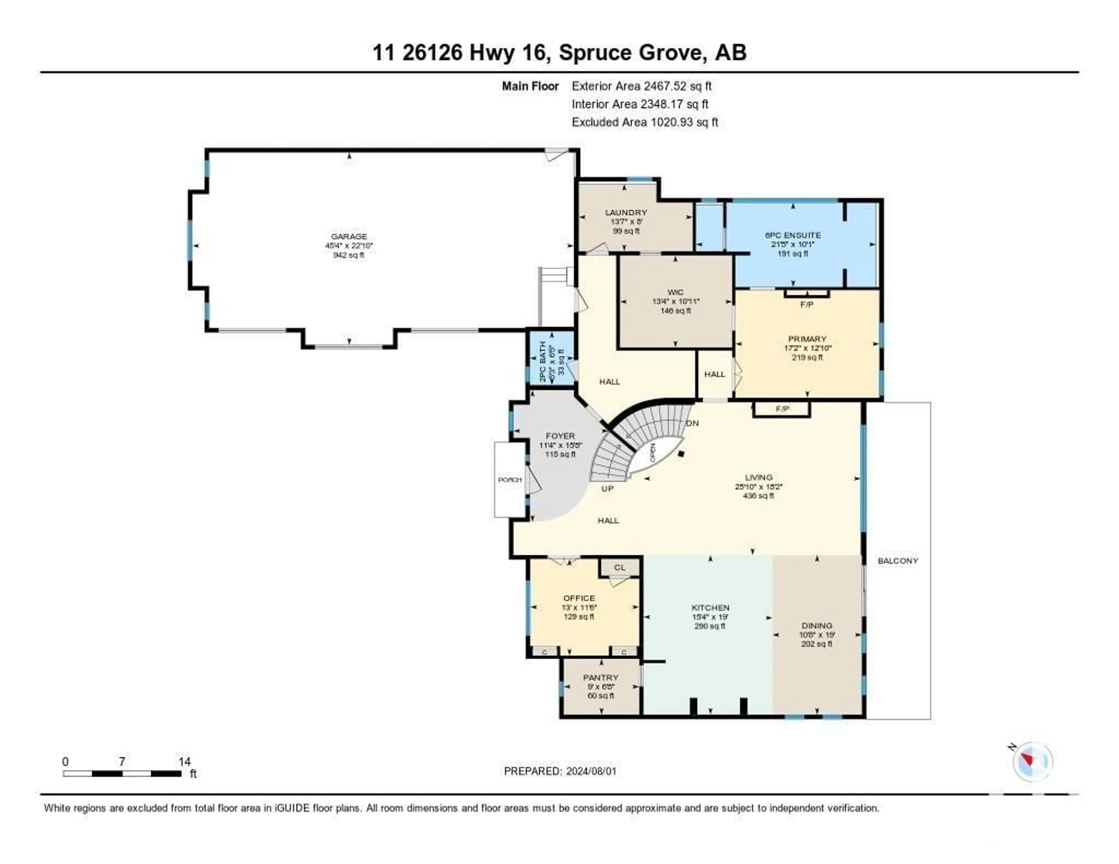 Floor plan for 11-26126 HWY 16, Rural Parkland County Alberta T7Y1A1