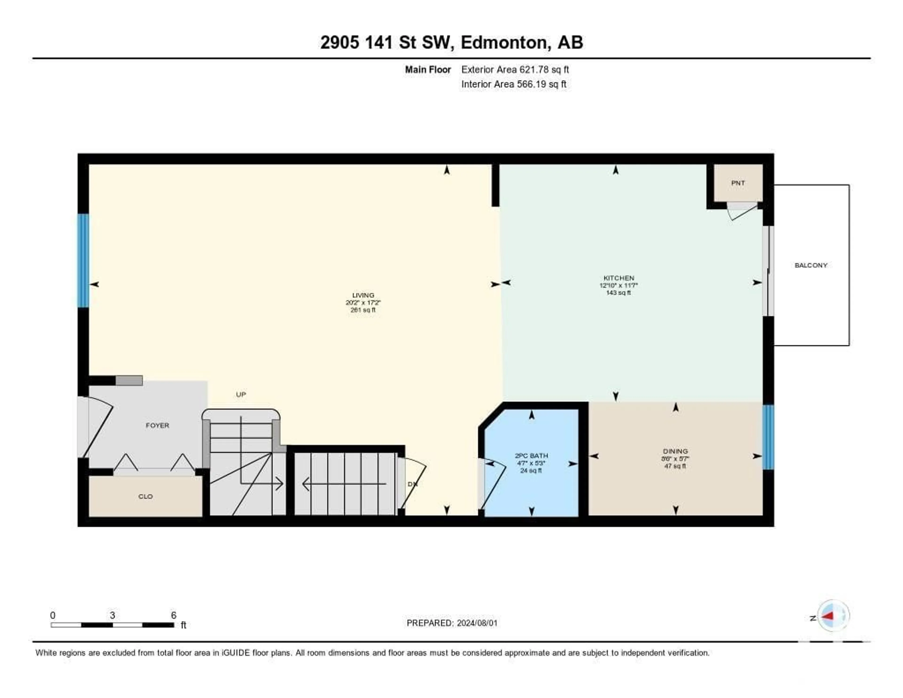 Floor plan for #121 2905 141 ST SW, Edmonton Alberta T6W3M4