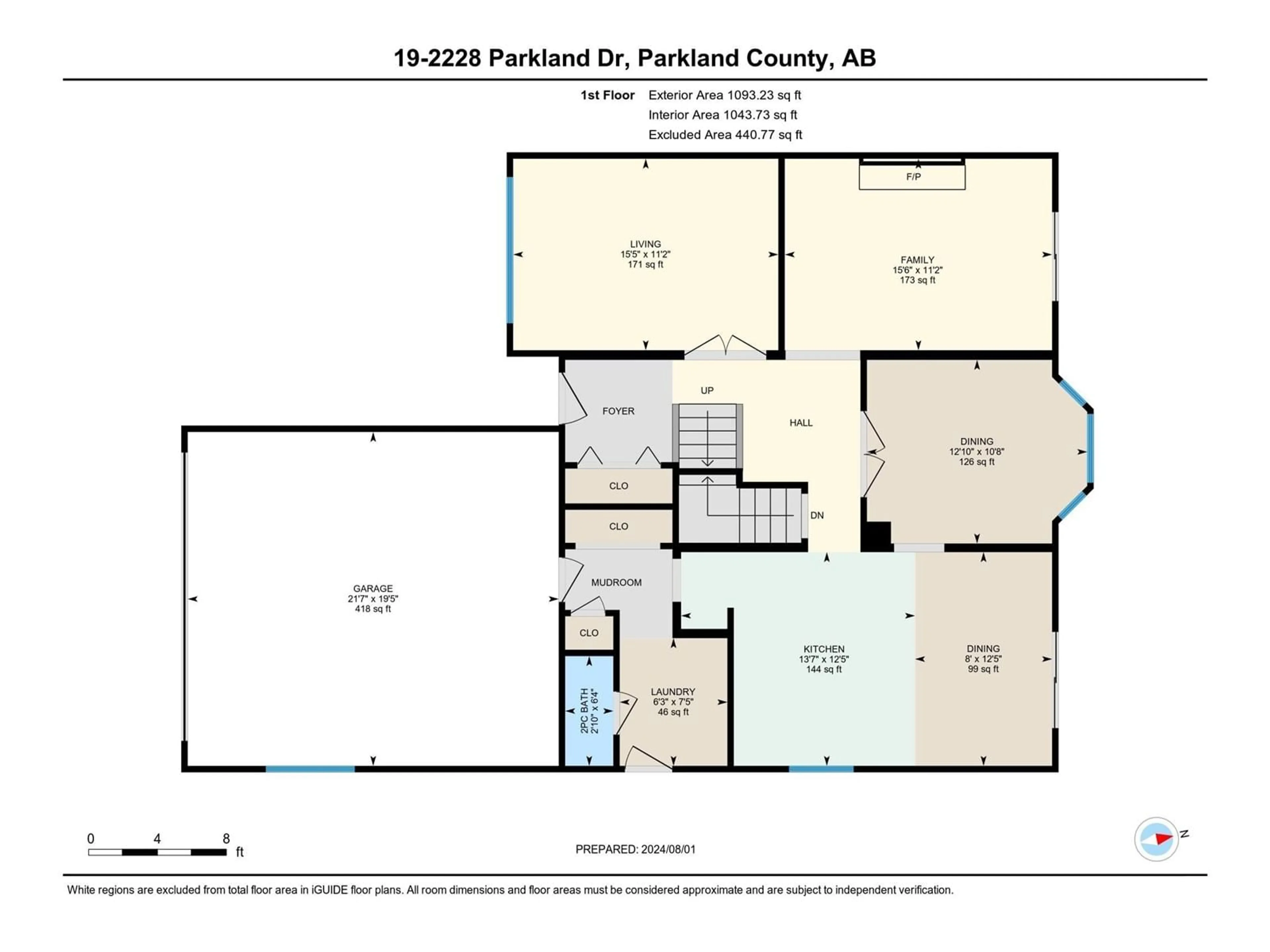 Floor plan for #19 2228 PARKLAND DR, Rural Parkland County Alberta T7Y2L2