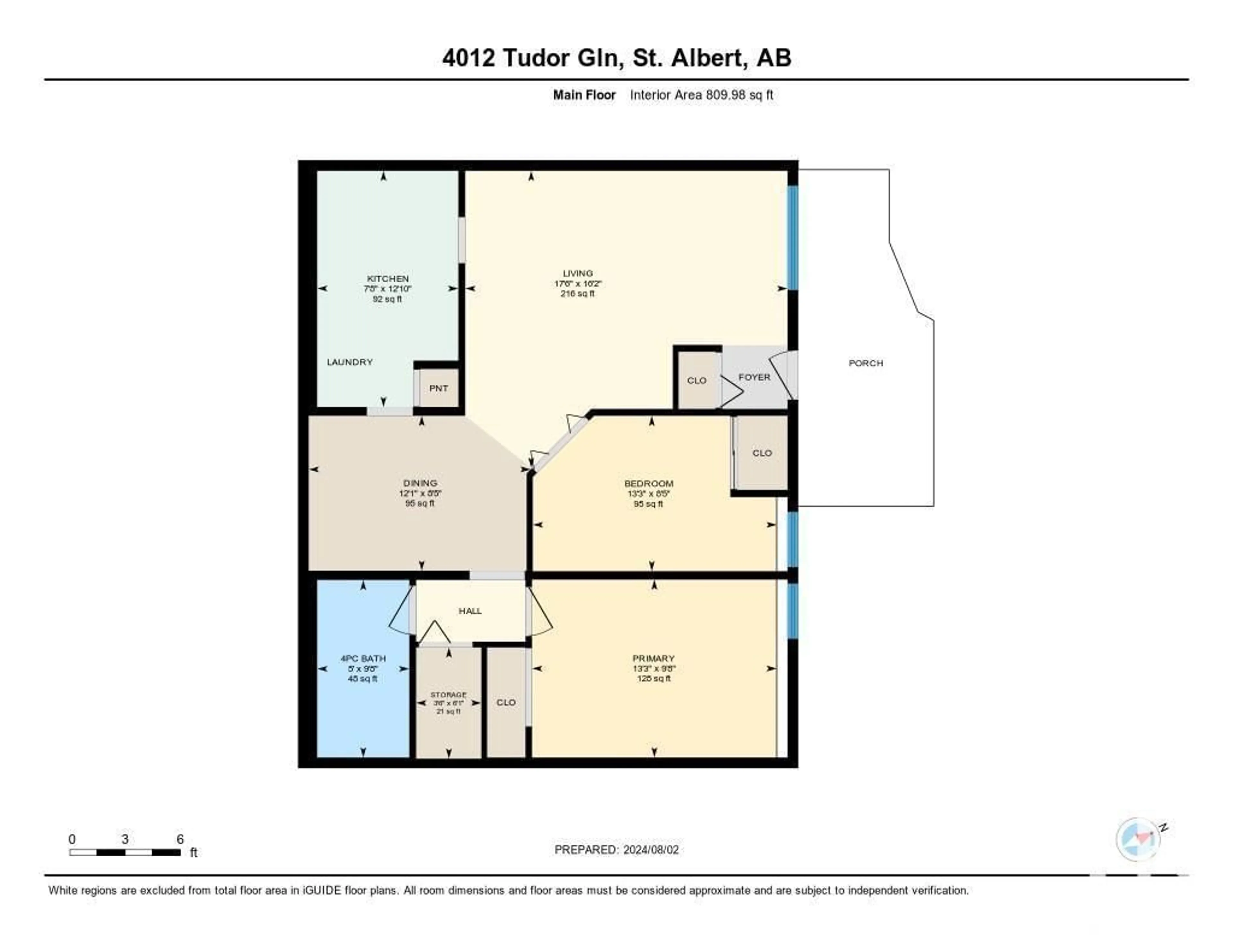 Floor plan for 4012 TUDOR GL, St. Albert Alberta T8N3V4