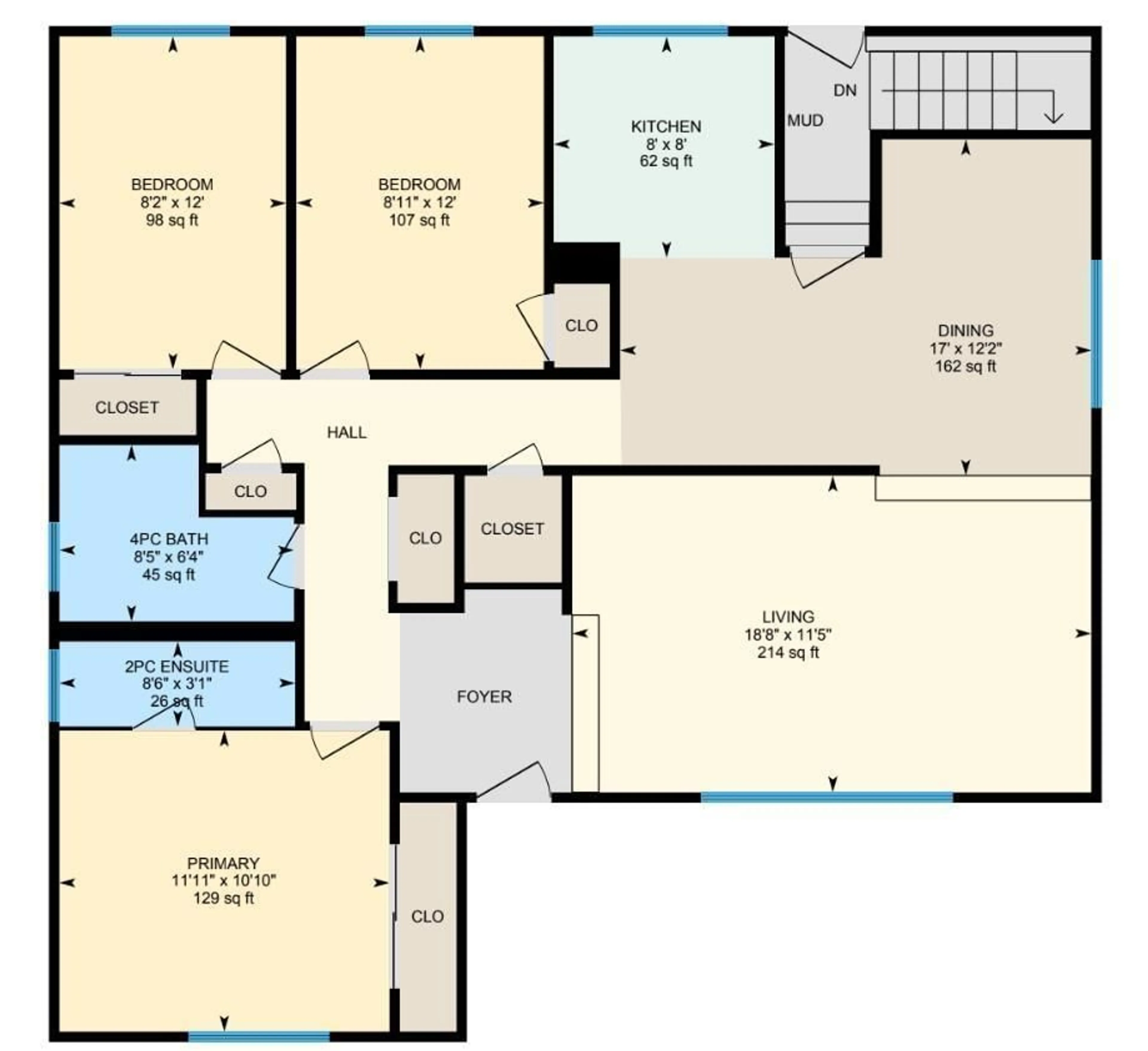 Floor plan for 4811 105B ST NW, Edmonton Alberta T6H2R9