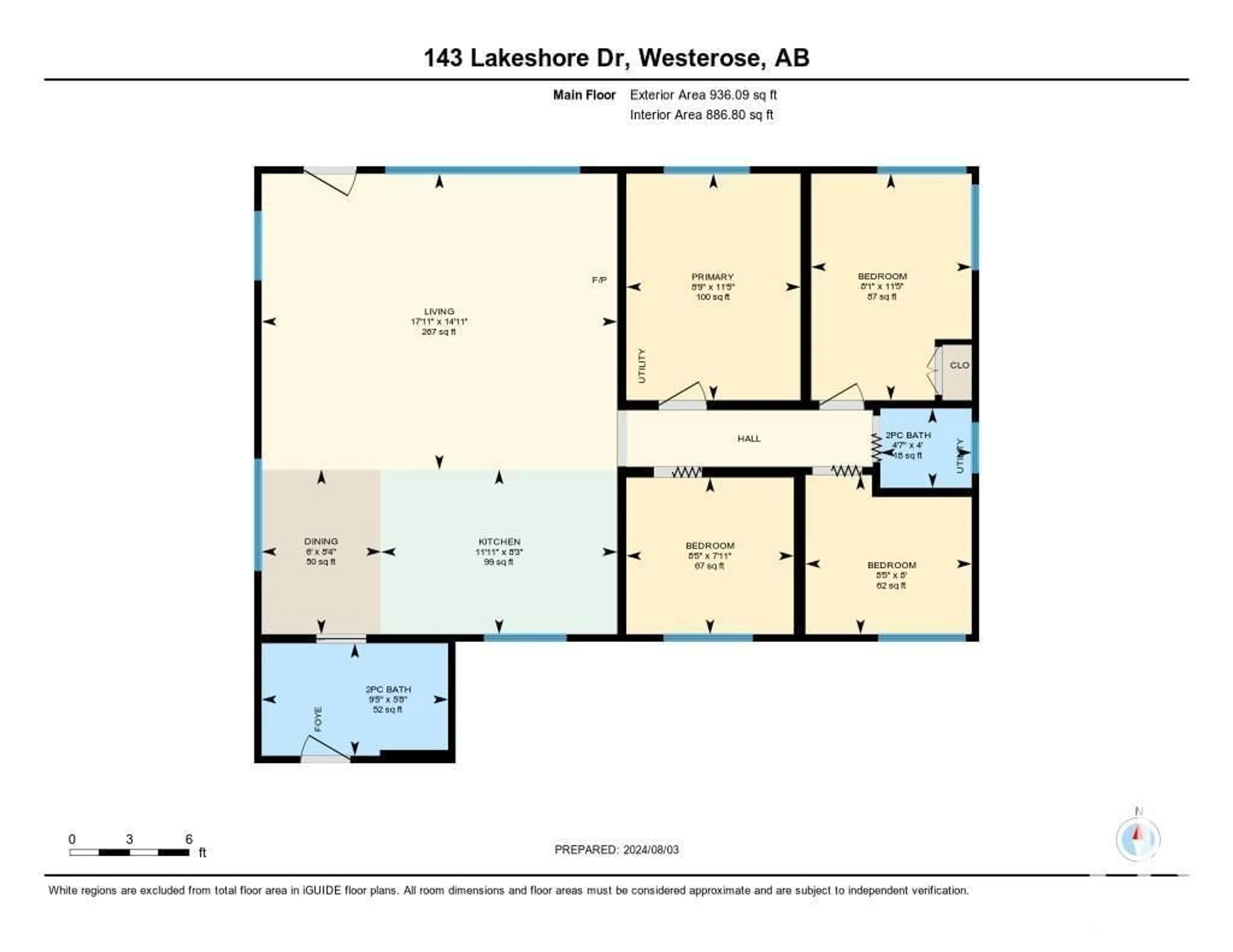 Floor plan for 143 Lakeshore Drive Grandview, Rural Wetaskiwin County Alberta T0C2V0