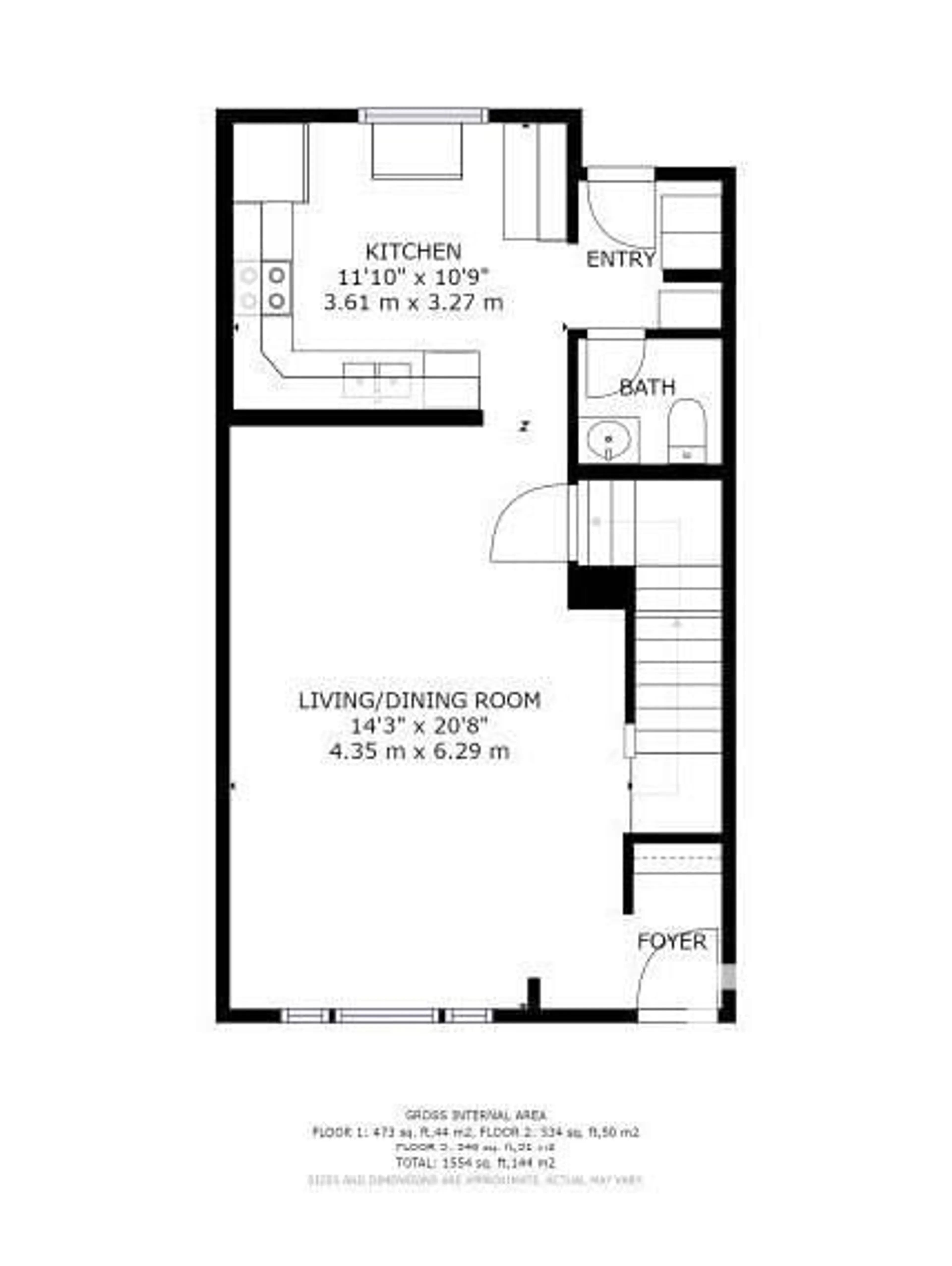 Floor plan for 785 VILLAGE DR, Sherwood Park Alberta T8A4H9