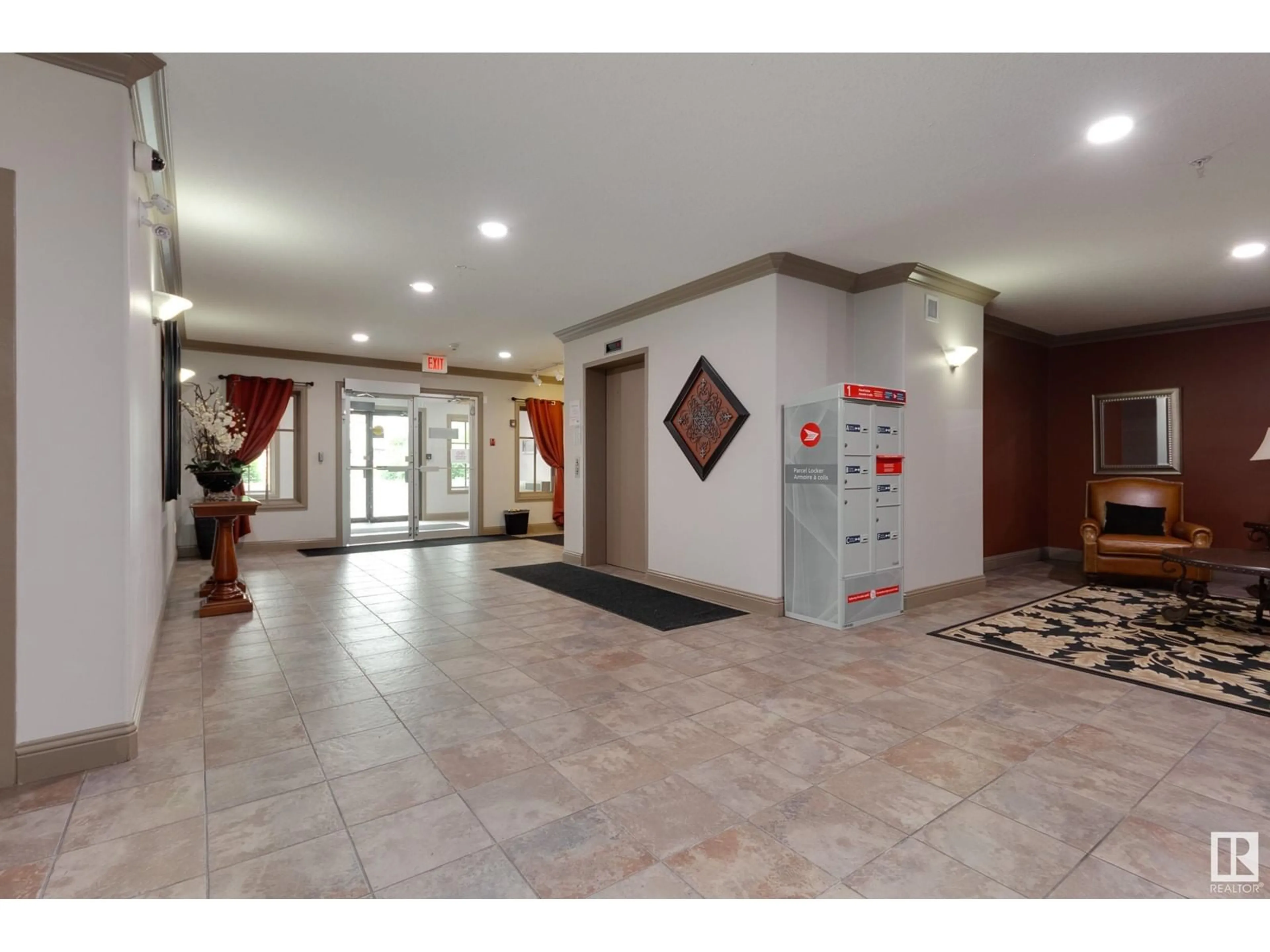 Indoor lobby for #409 1406 HODGSON WY NW, Edmonton Alberta T6R3K1