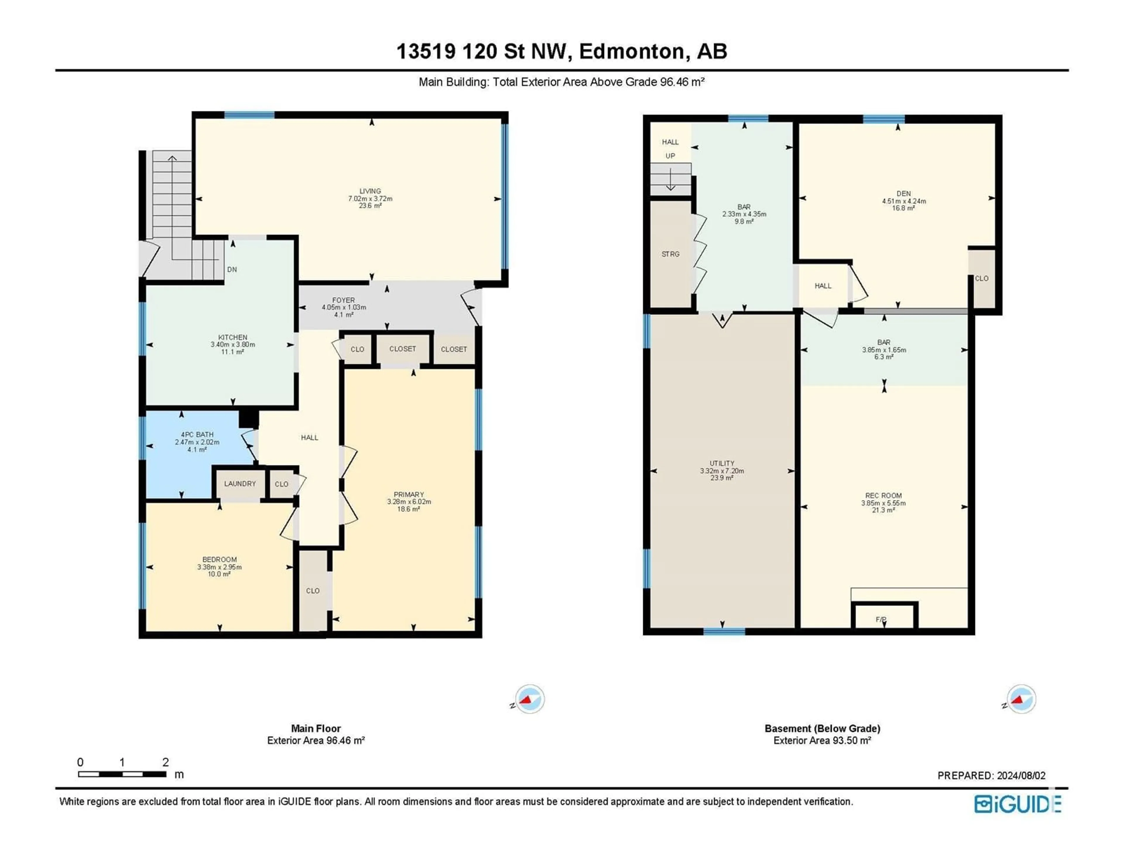 Floor plan for 13519 120 ST NW, Edmonton Alberta T5E5P6