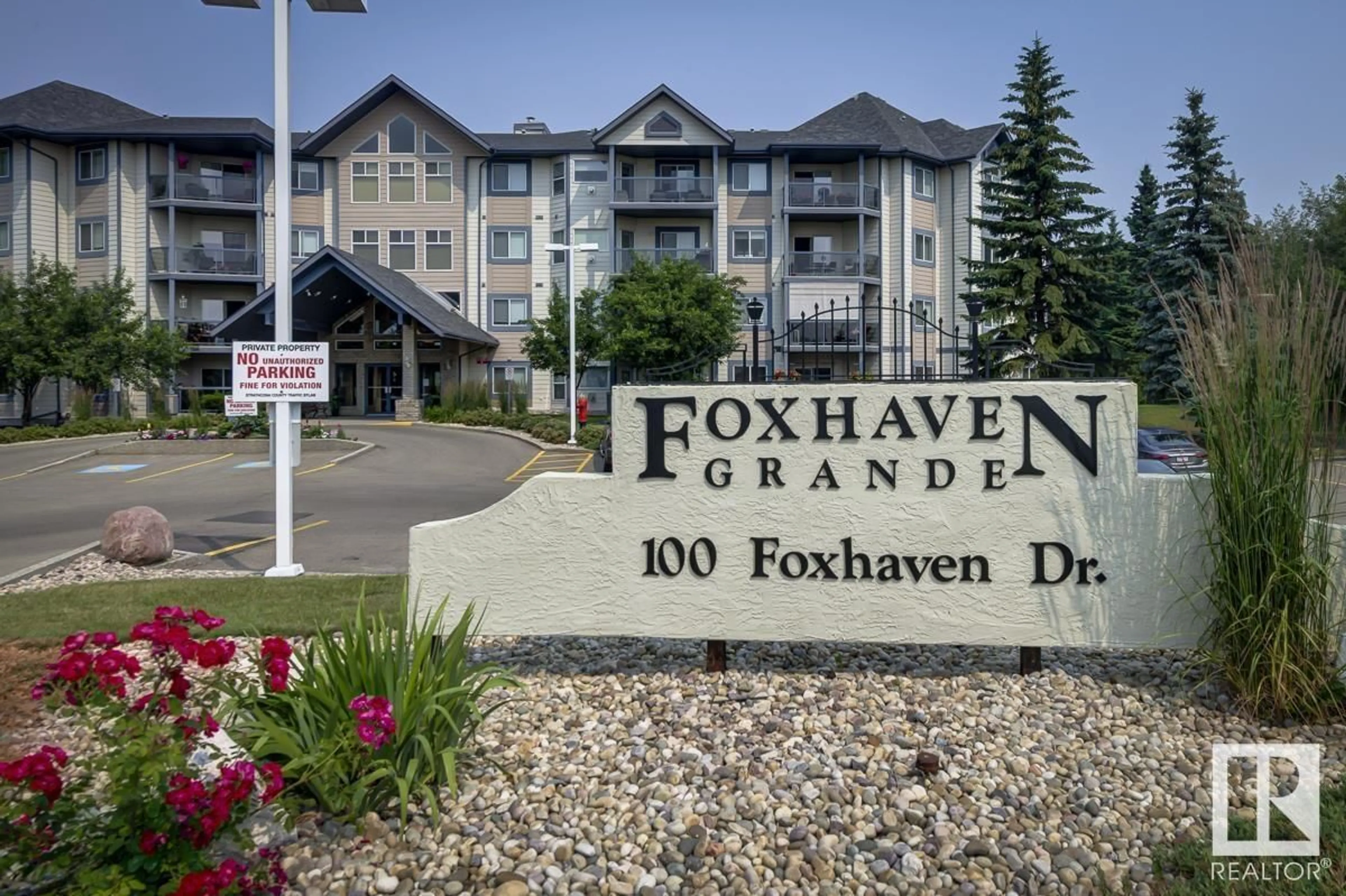 A pic from exterior of the house or condo for #313 100 FOXHAVEN DR, Sherwood Park Alberta T8A6B6