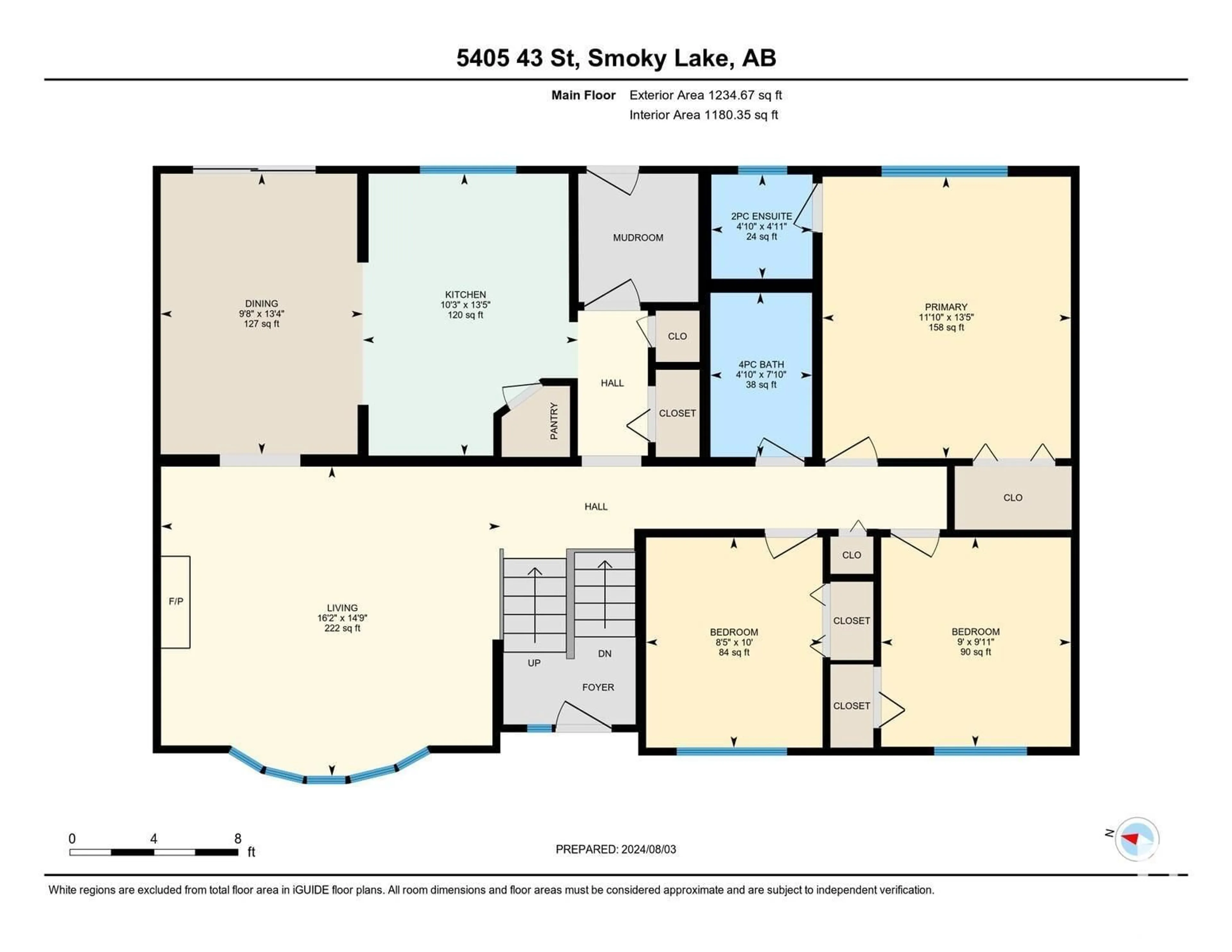 Floor plan for 5405 43 ST, Smoky Lake Town Alberta T5H1A3