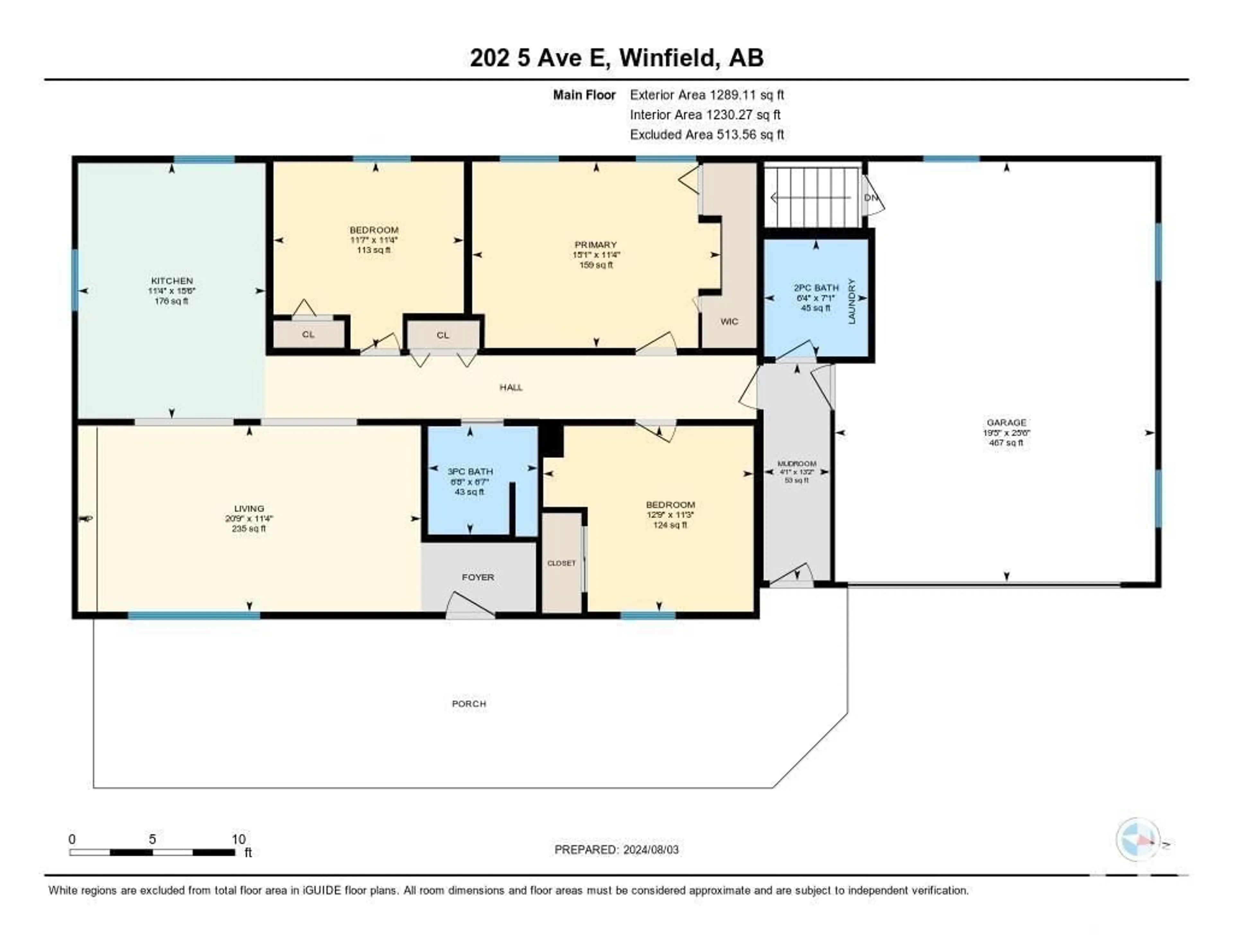 Floor plan for 202 5 Ave E, Winfield Alberta T0C2X0