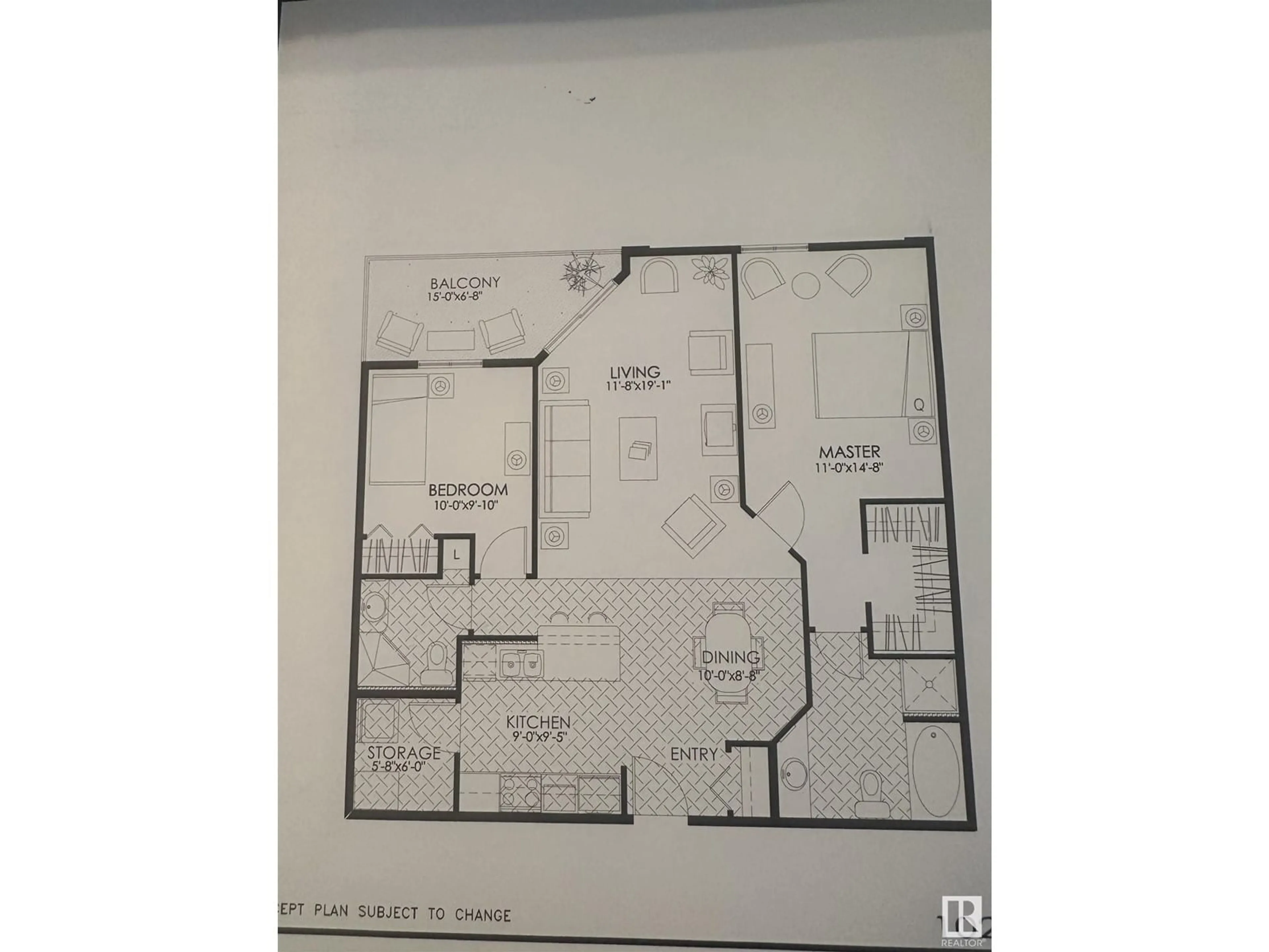 Floor plan for #419 13005 140 AV NW, Edmonton Alberta T6V1X1