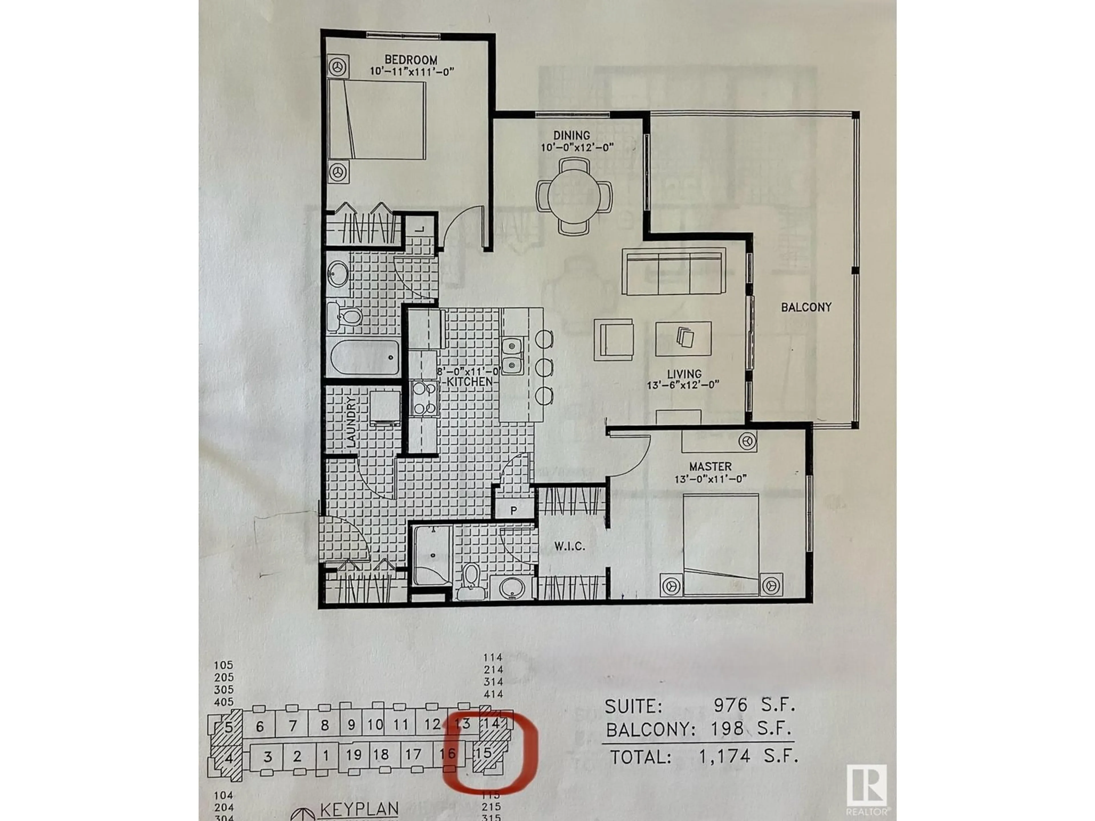 Floor plan for #315 12650 142 AV NW NW, Edmonton Alberta T5X0J4