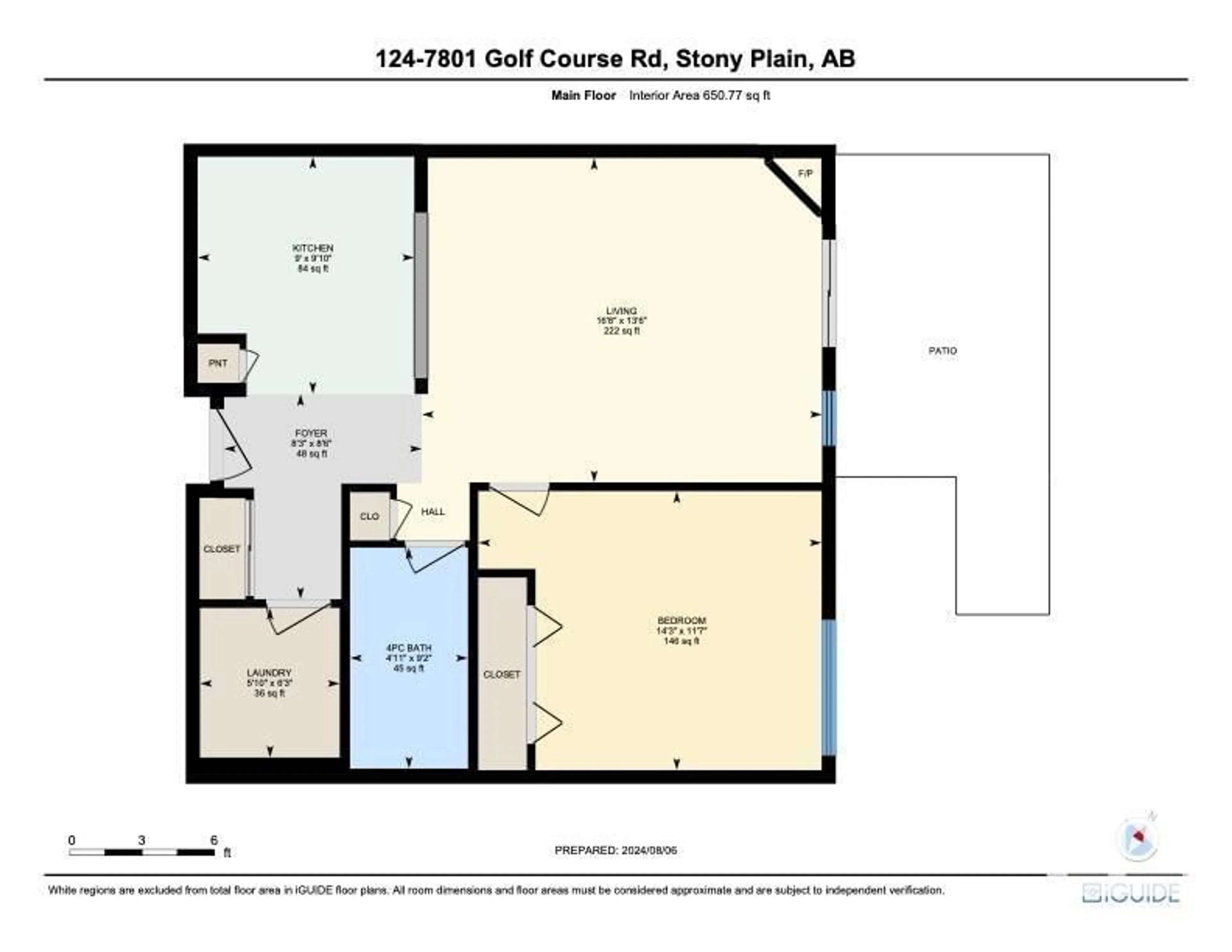 Floor plan for #124 7801 GOLF COURSE RD, Stony Plain Alberta T7Z0C7