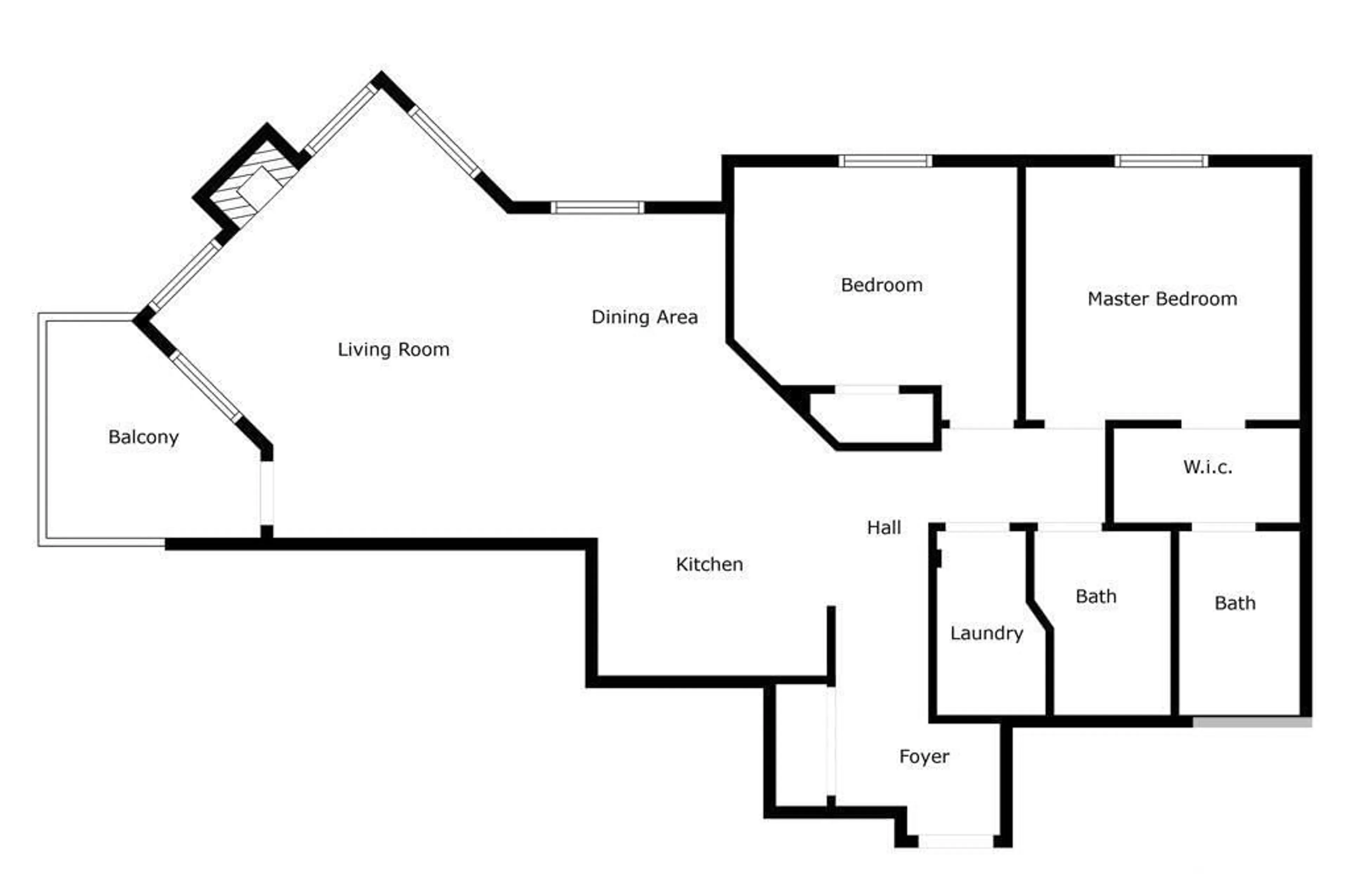 Floor plan for #304 10046 110 ST NW, Edmonton Alberta T5K2Y2