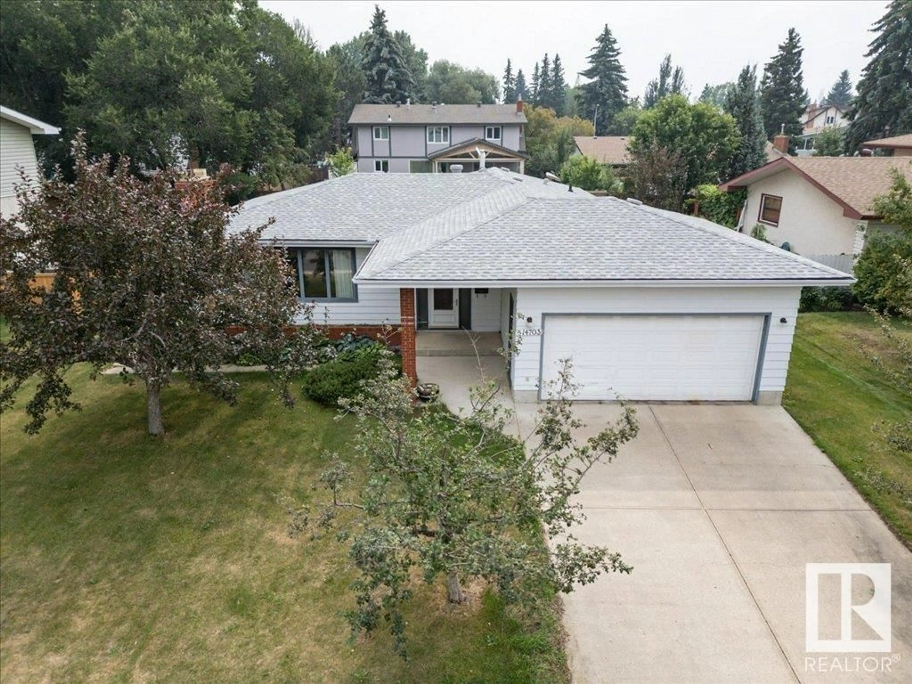 Frontside or backside of a home for 14703 RIVERBEND RD NW NW, Edmonton Alberta T6H4V5