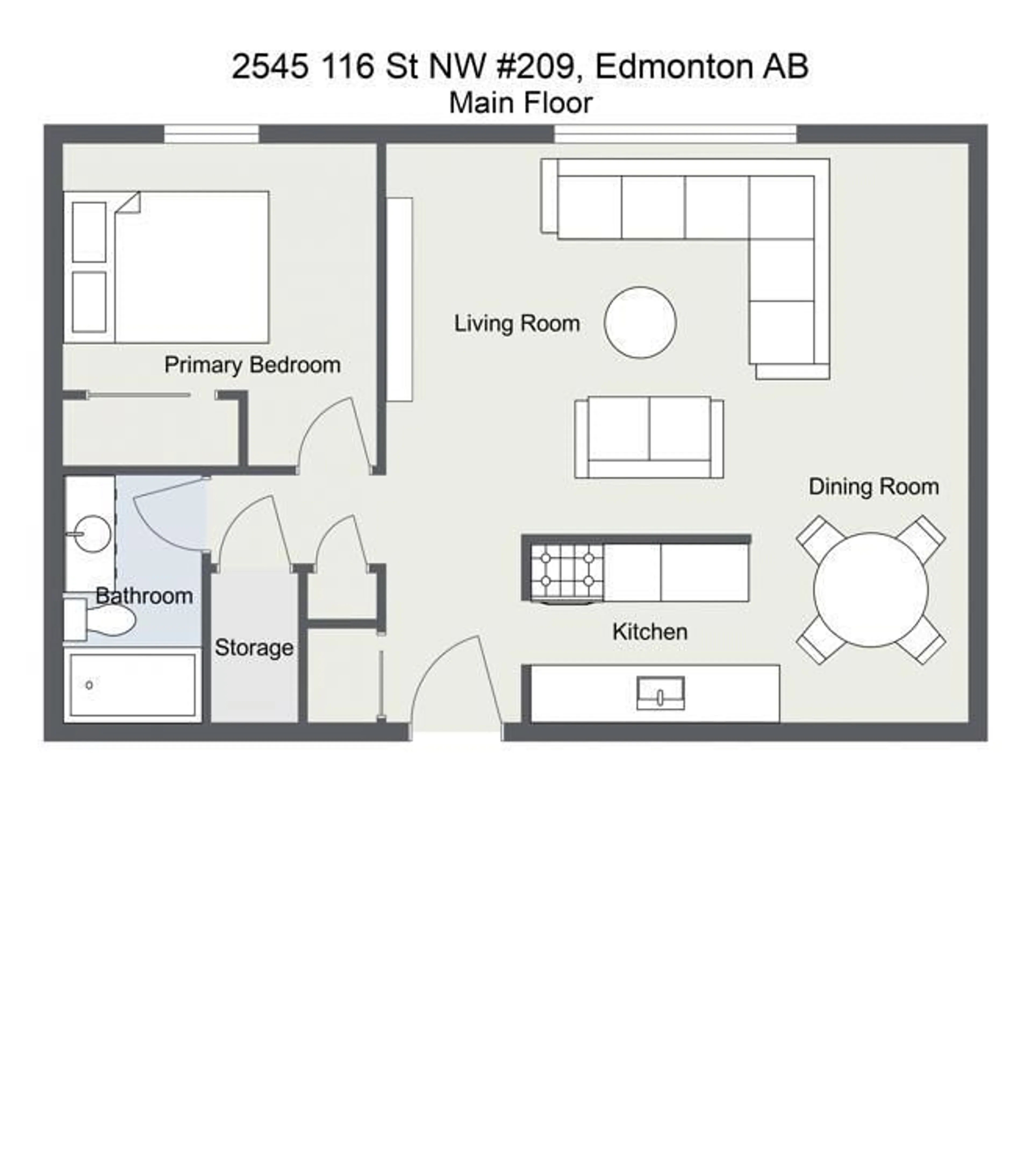 Floor plan for 2545 116 ST NW, Edmonton Alberta T6J3Z7