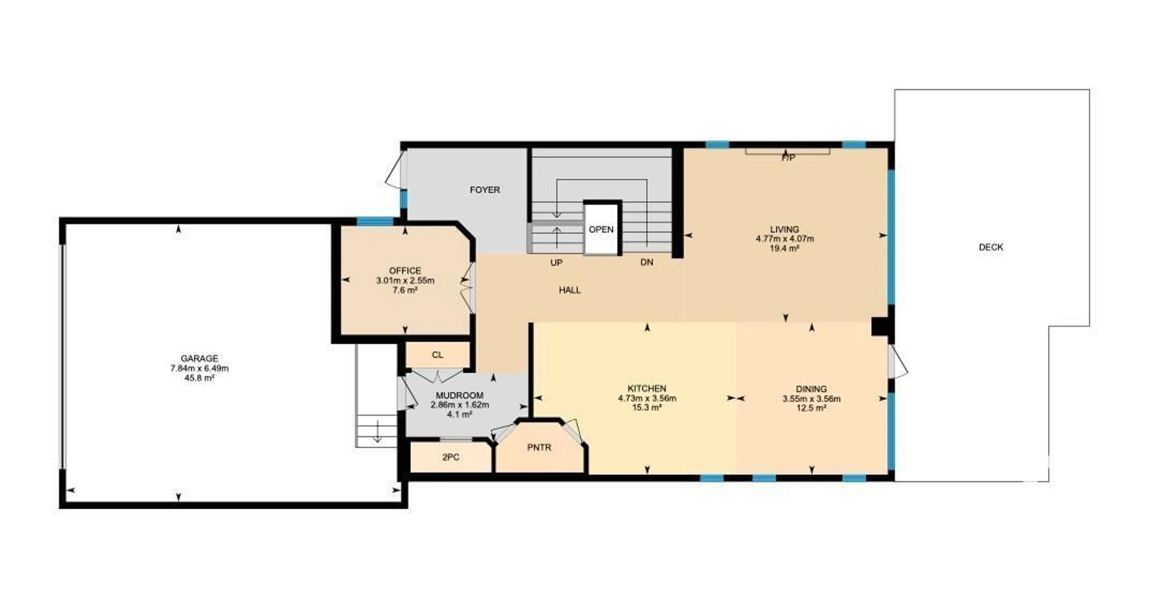 Floor plan for 7655 181 AV NW, Edmonton Alberta T5Z0L8