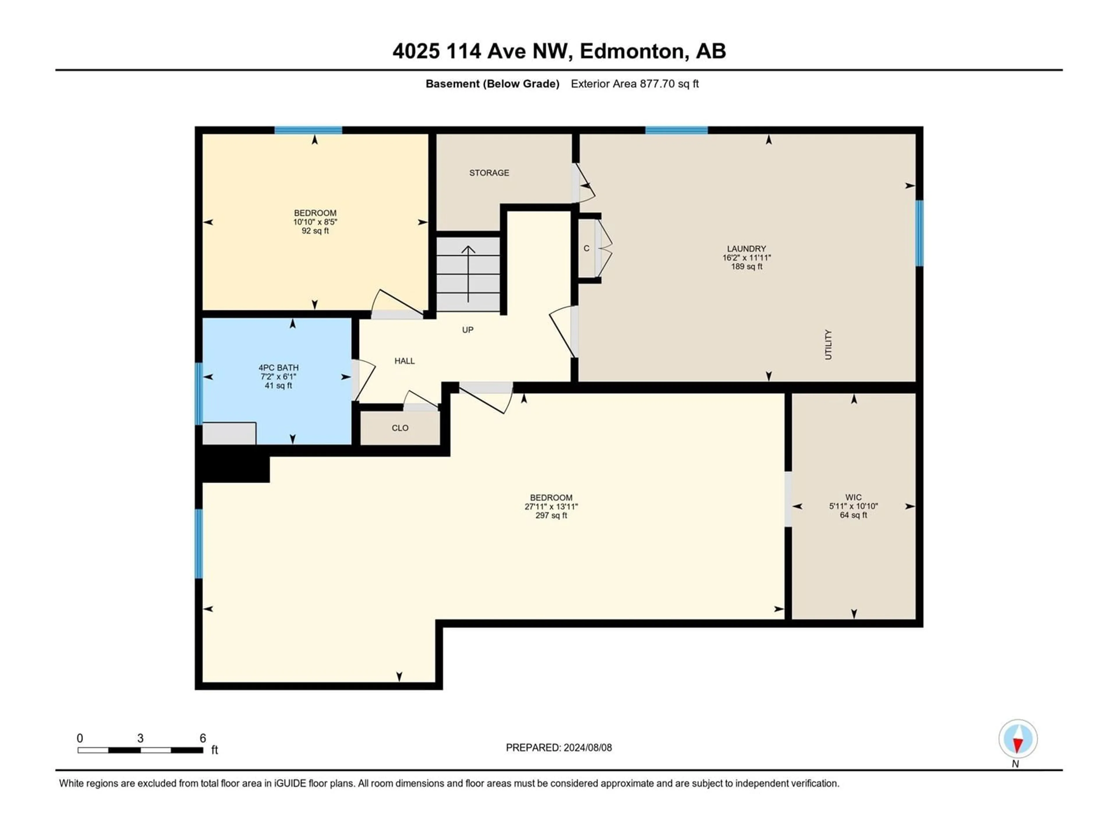 Floor plan for 4025 114 AV NW, Edmonton Alberta T5W0S9