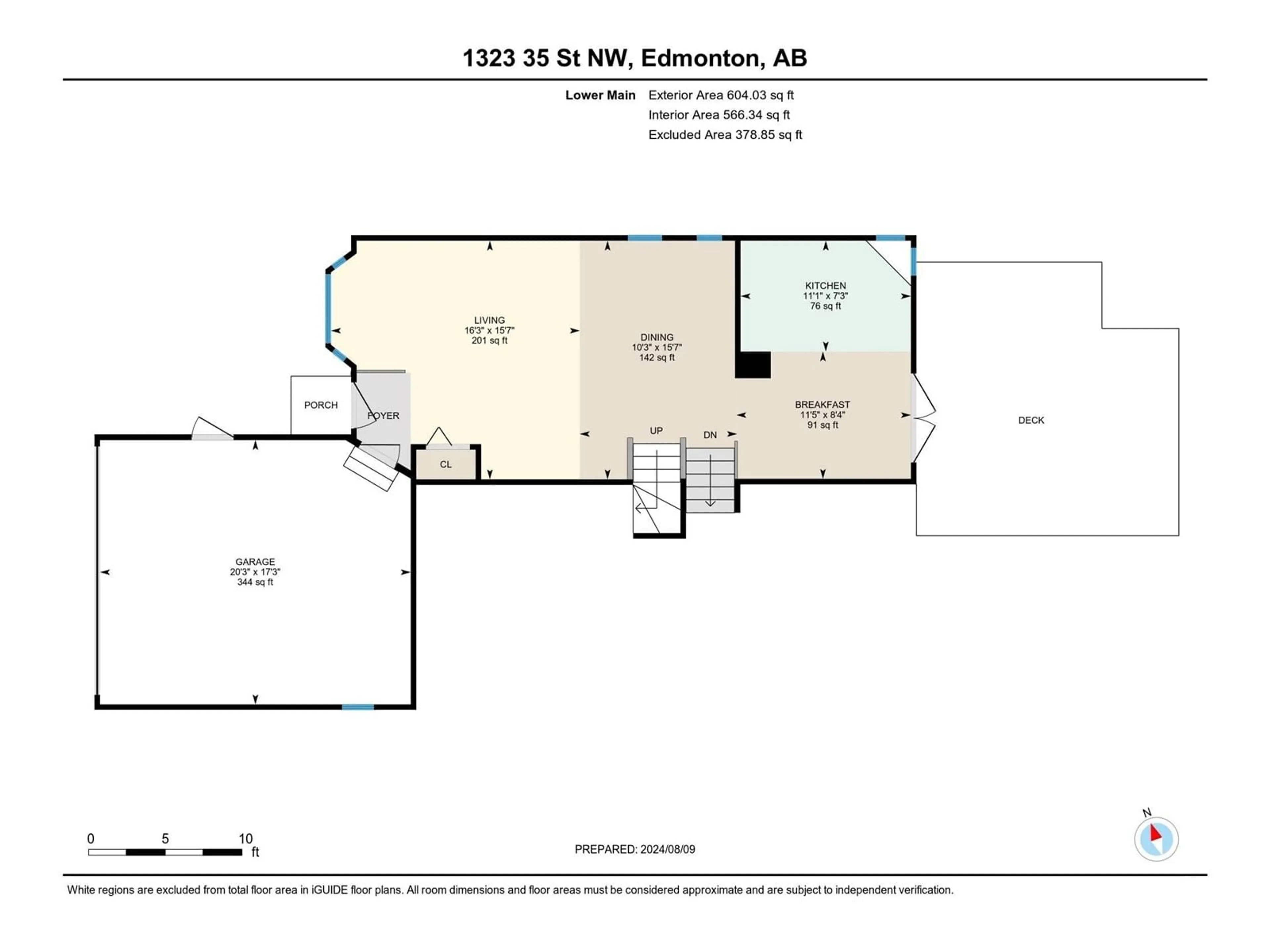 Floor plan for 1323 35 ST NW, Edmonton Alberta T6L2M2