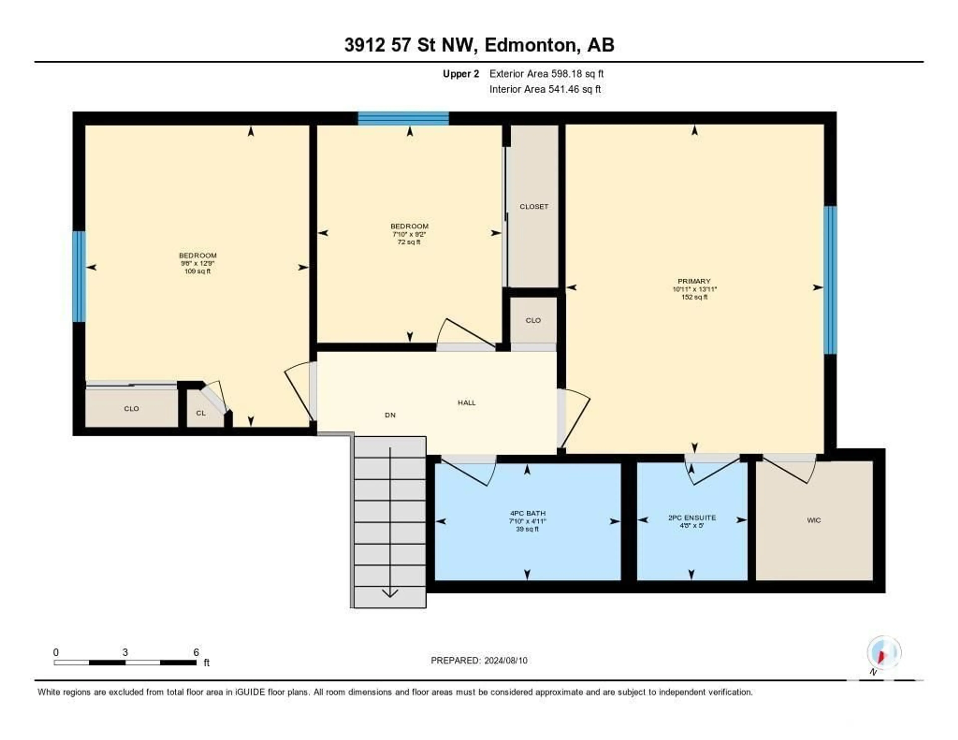 Floor plan for 3912 57 ST NW, Edmonton Alberta T6L1B6