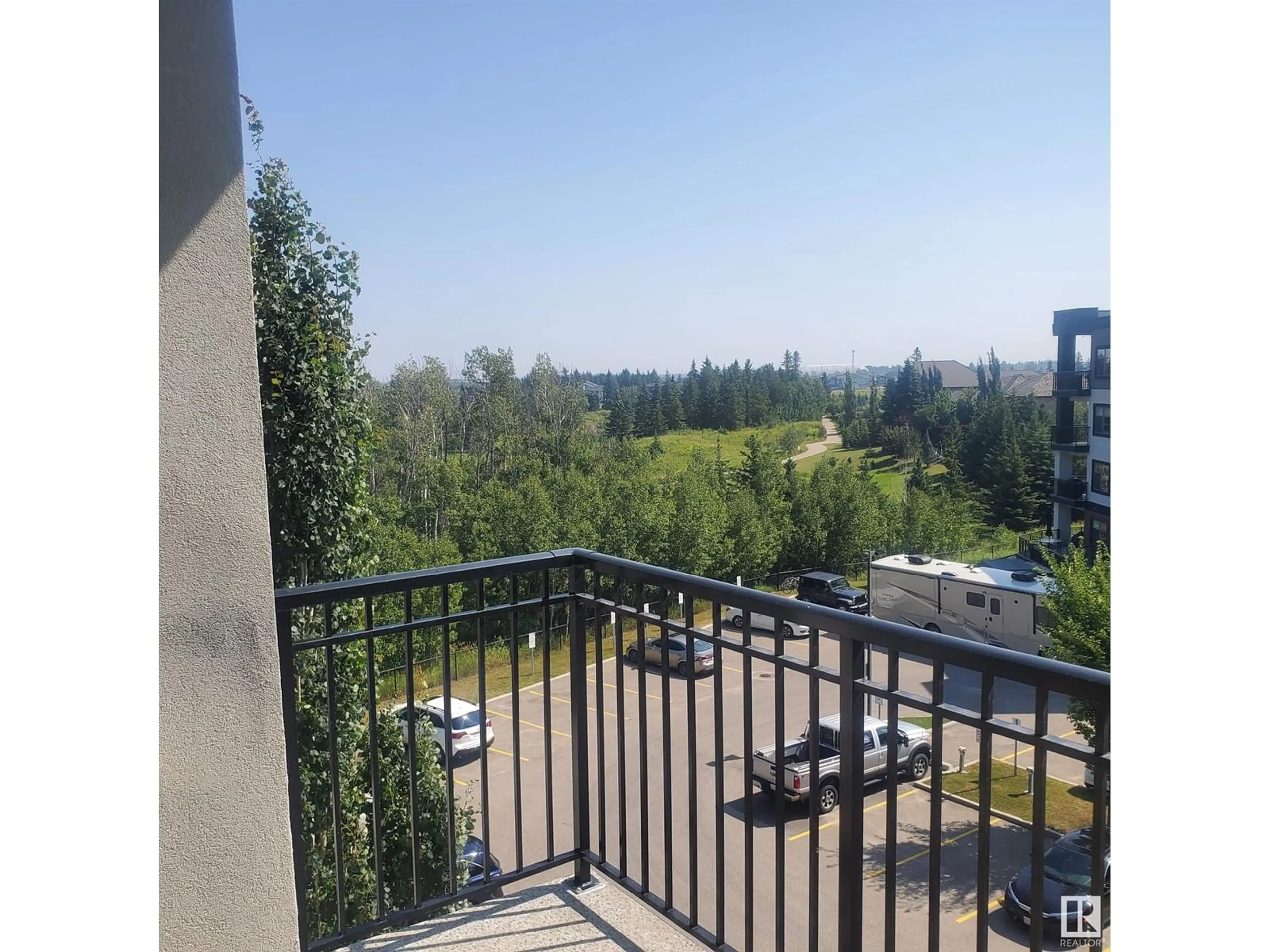 Balcony in the apartment for #418 1144 Adamson DR SW SW, Edmonton Alberta T6W2X7