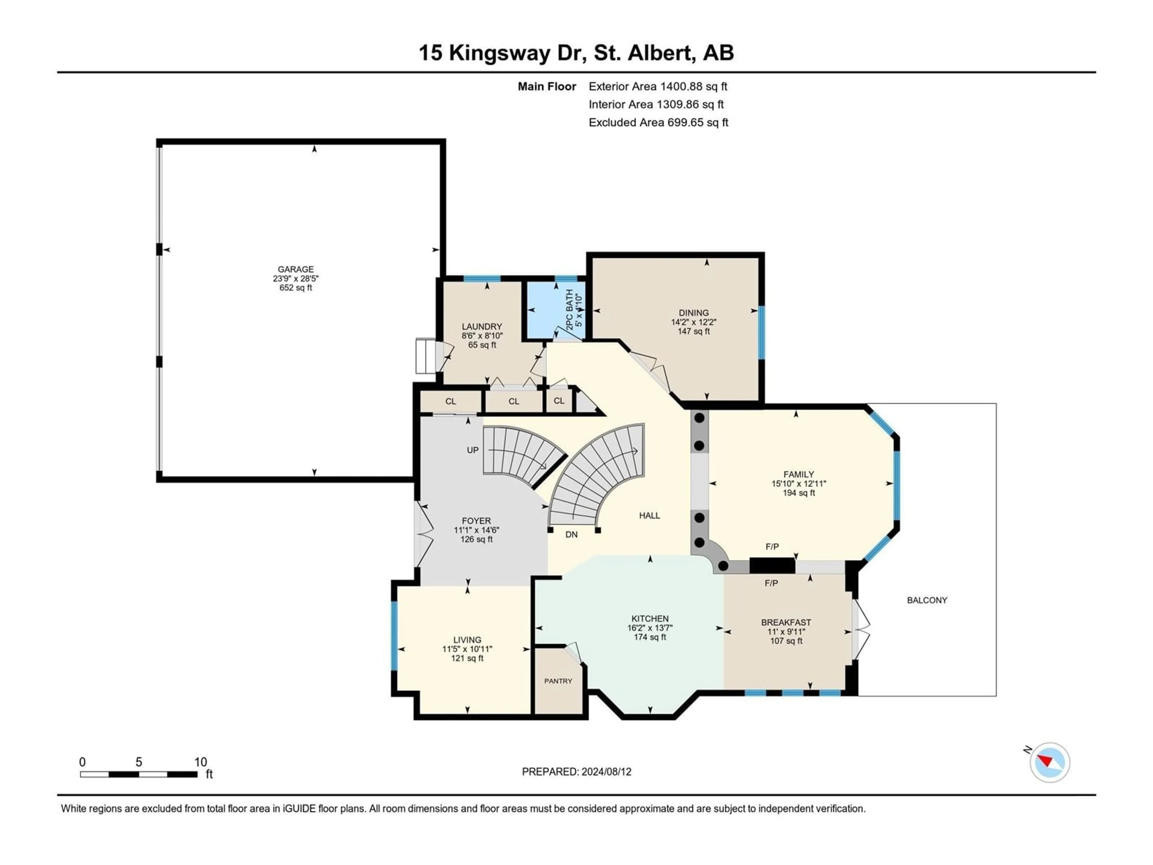 Floor plan for 15 Kingsway DR, St. Albert Alberta T8N6S8