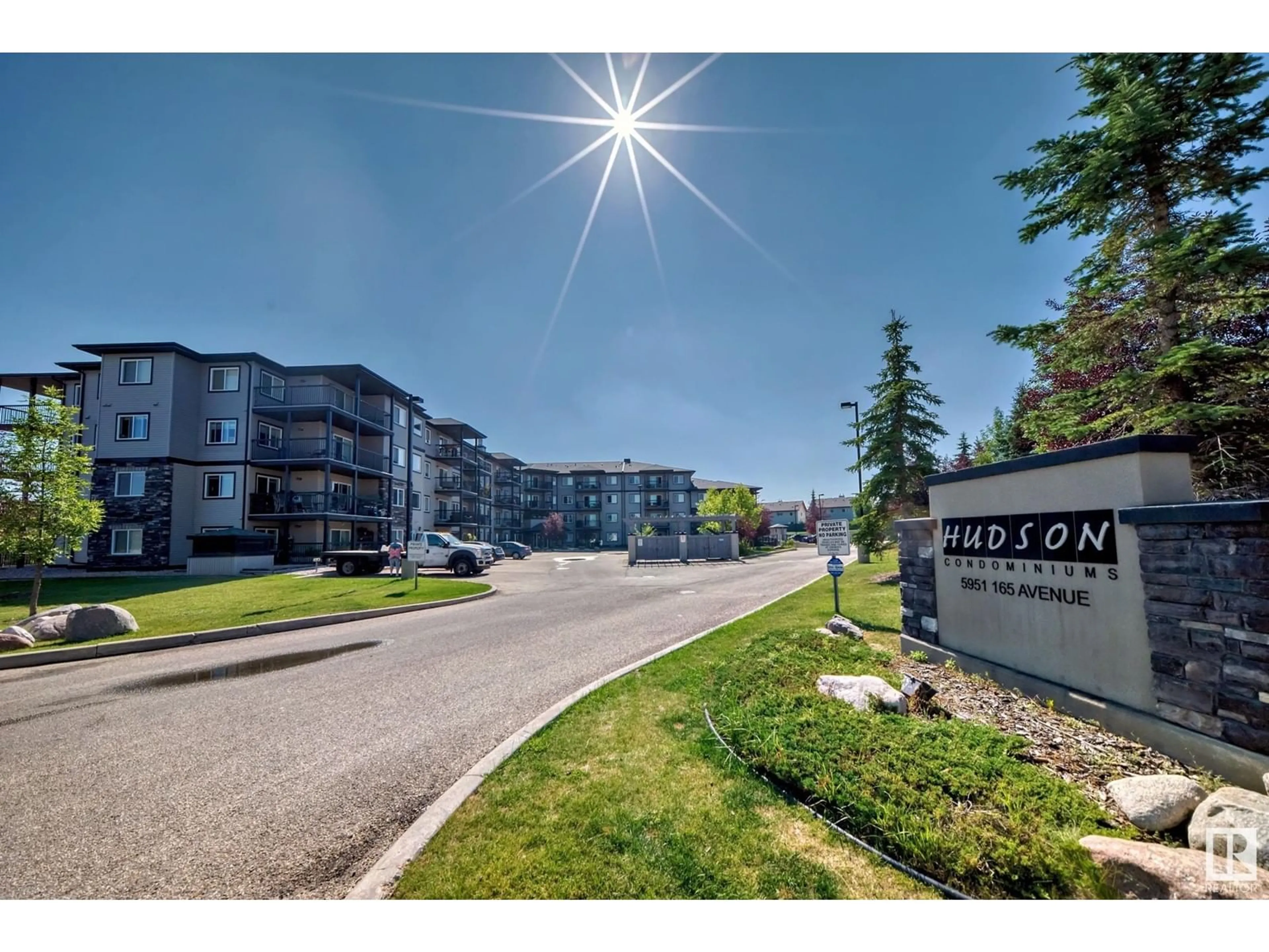 A pic from exterior of the house or condo for #309 5951 165 AV NW, Edmonton Alberta T5Y0J6