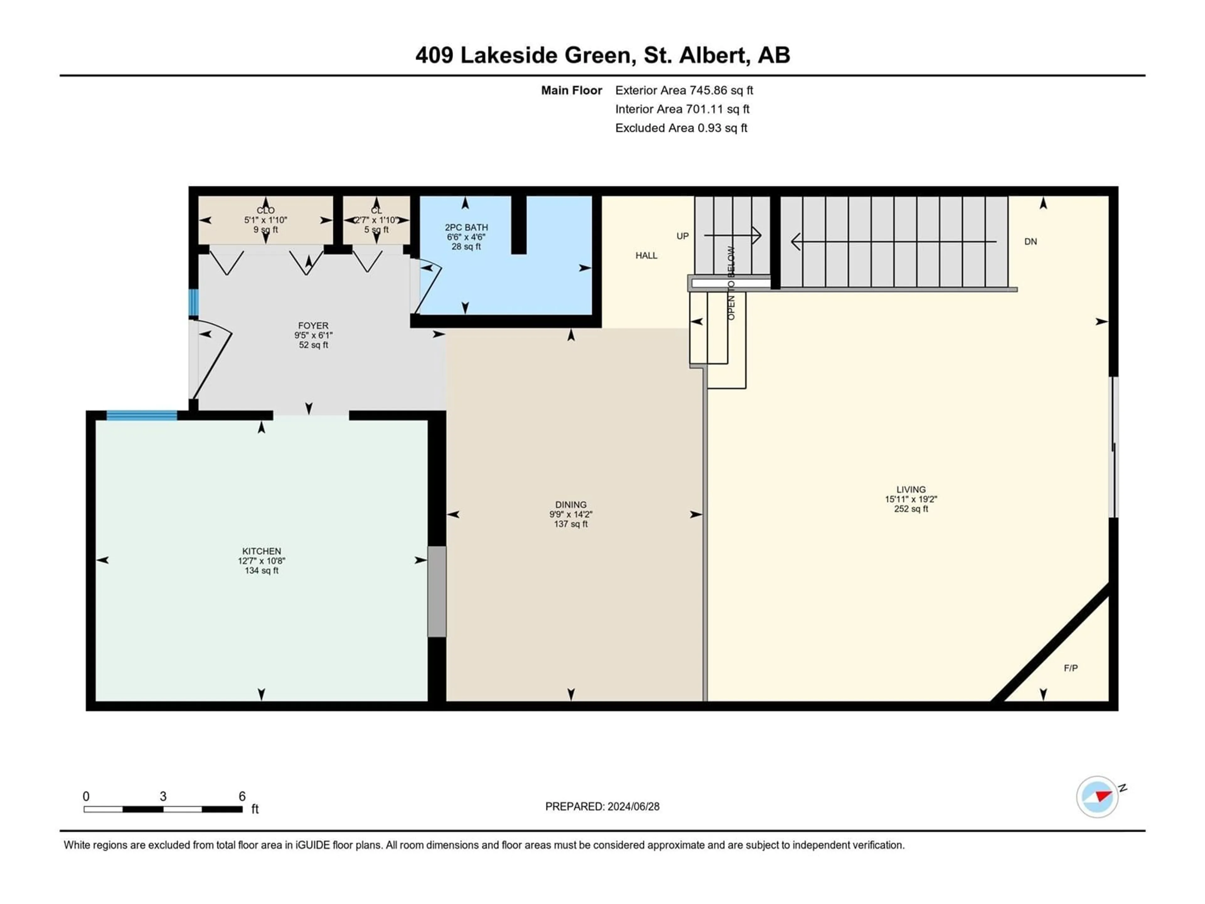 Floor plan for 409 LAKESIDE GR, St. Albert Alberta T8N3T3