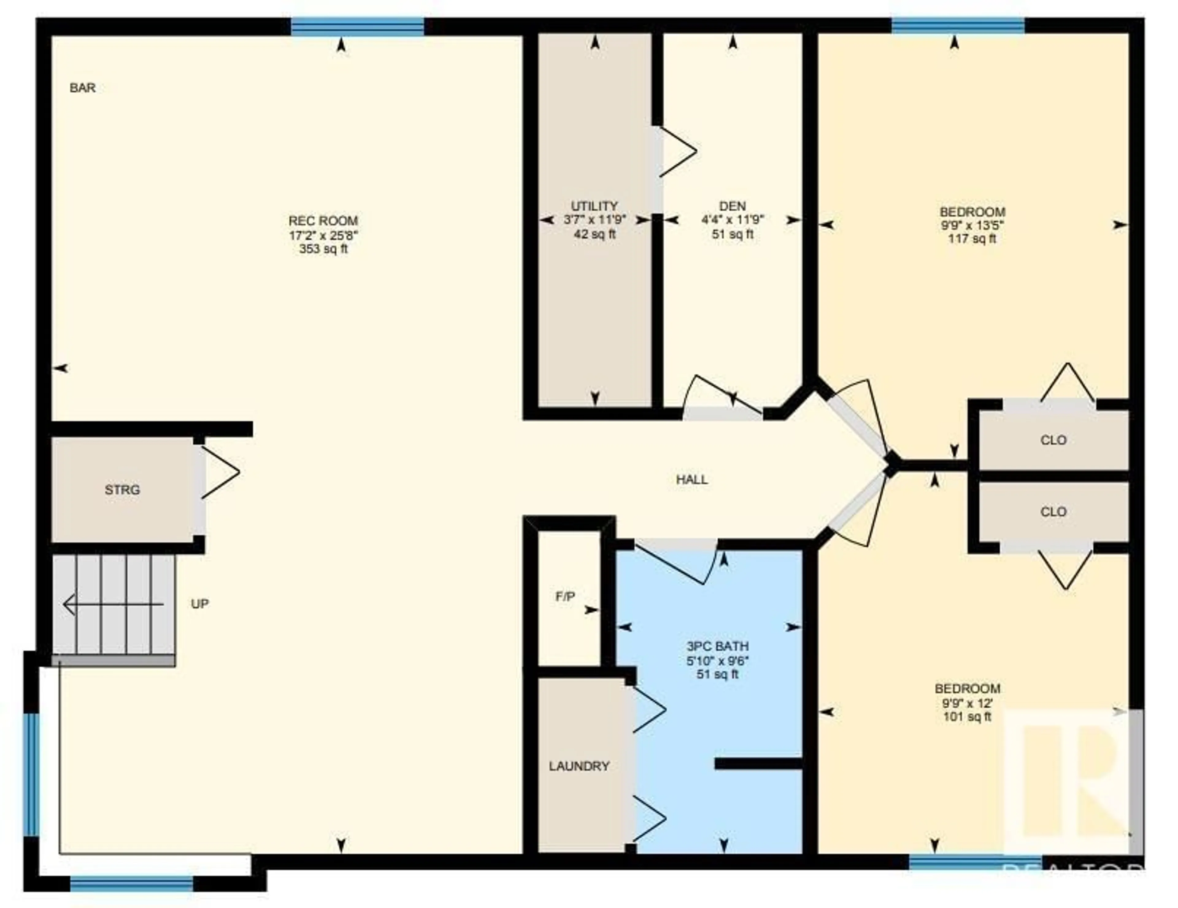 Floor plan for 5577 138A AV NW, Edmonton Alberta T5A4Z5