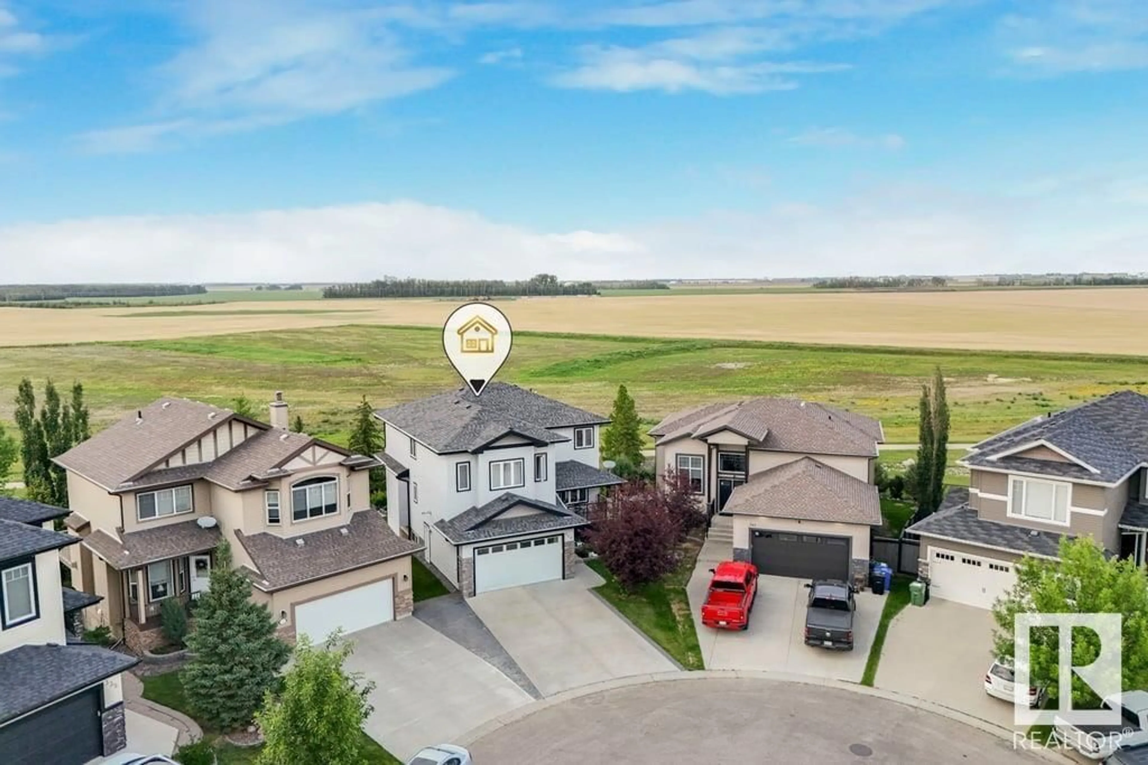 Frontside or backside of a home, the street view for 339 Bridgeport Place, Leduc Alberta T9E0M2