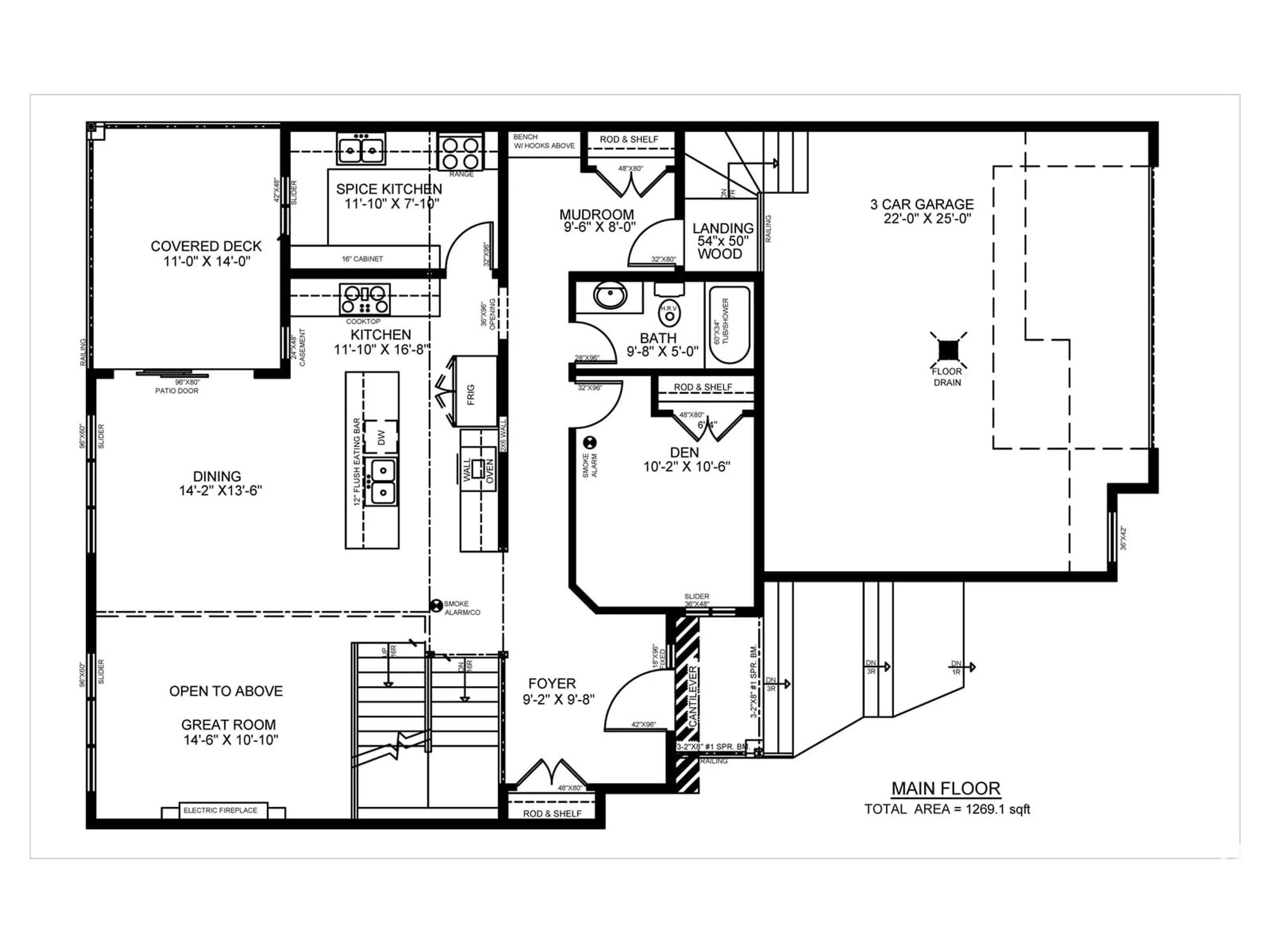 Floor plan for 91 Edgefield WY, St. Albert Alberta T8N7Z9