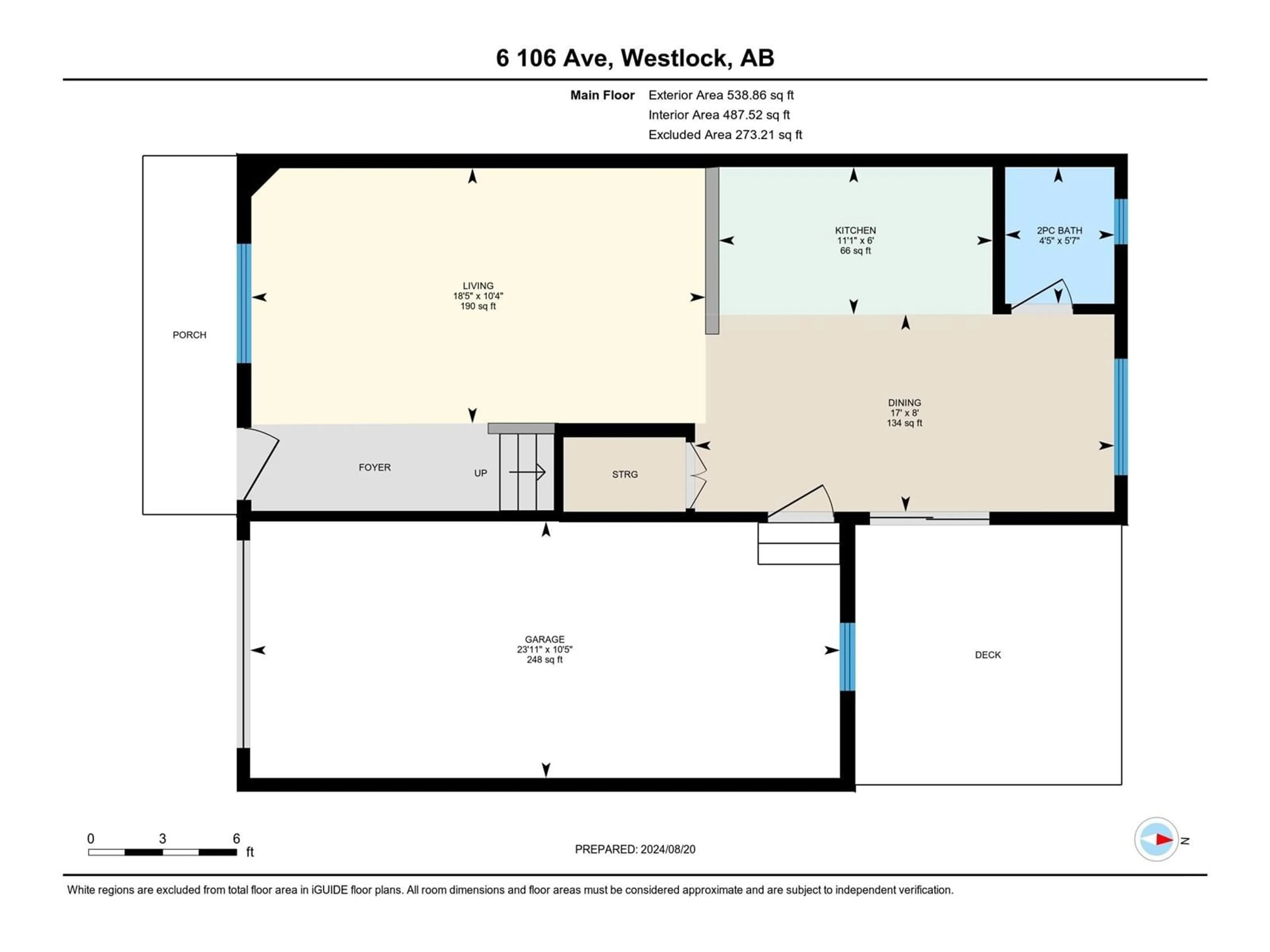 Floor plan for 6 10560 103 ST, Westlock Alberta T7P1L2