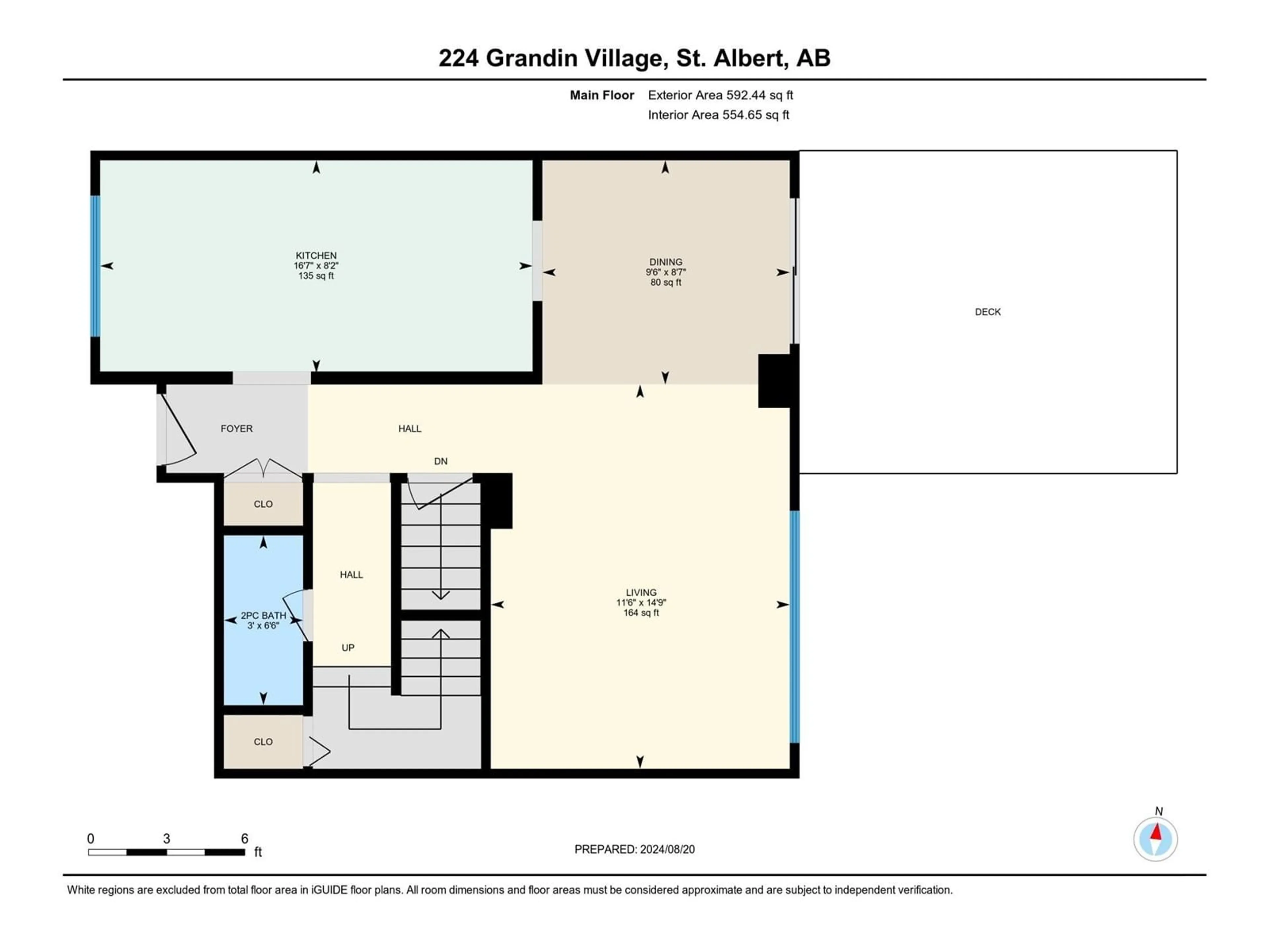 Floor plan for 224 GRANDIN VG, St. Albert Alberta T8N2J3