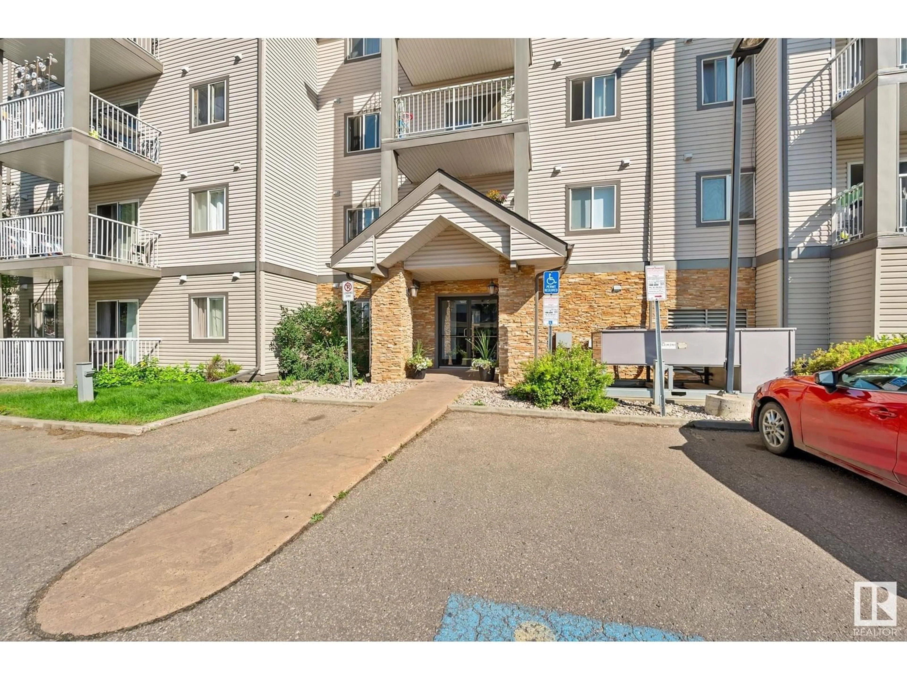 A pic from exterior of the house or condo for #303 3425 19 ST NW, Edmonton Alberta T6T2B5