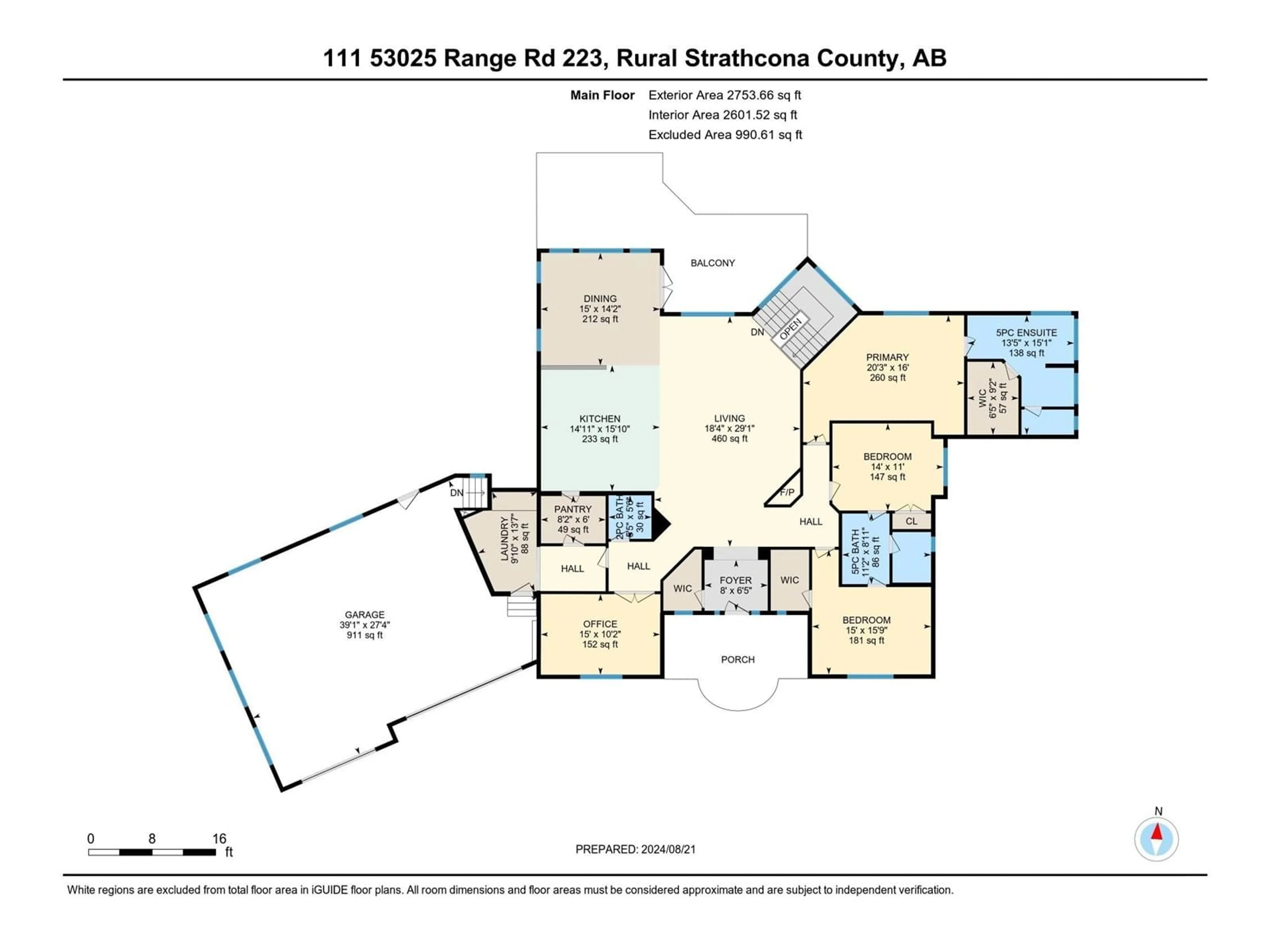 Floor plan for #111 53025 RGE RD 223, Rural Strathcona County Alberta T8E2M3