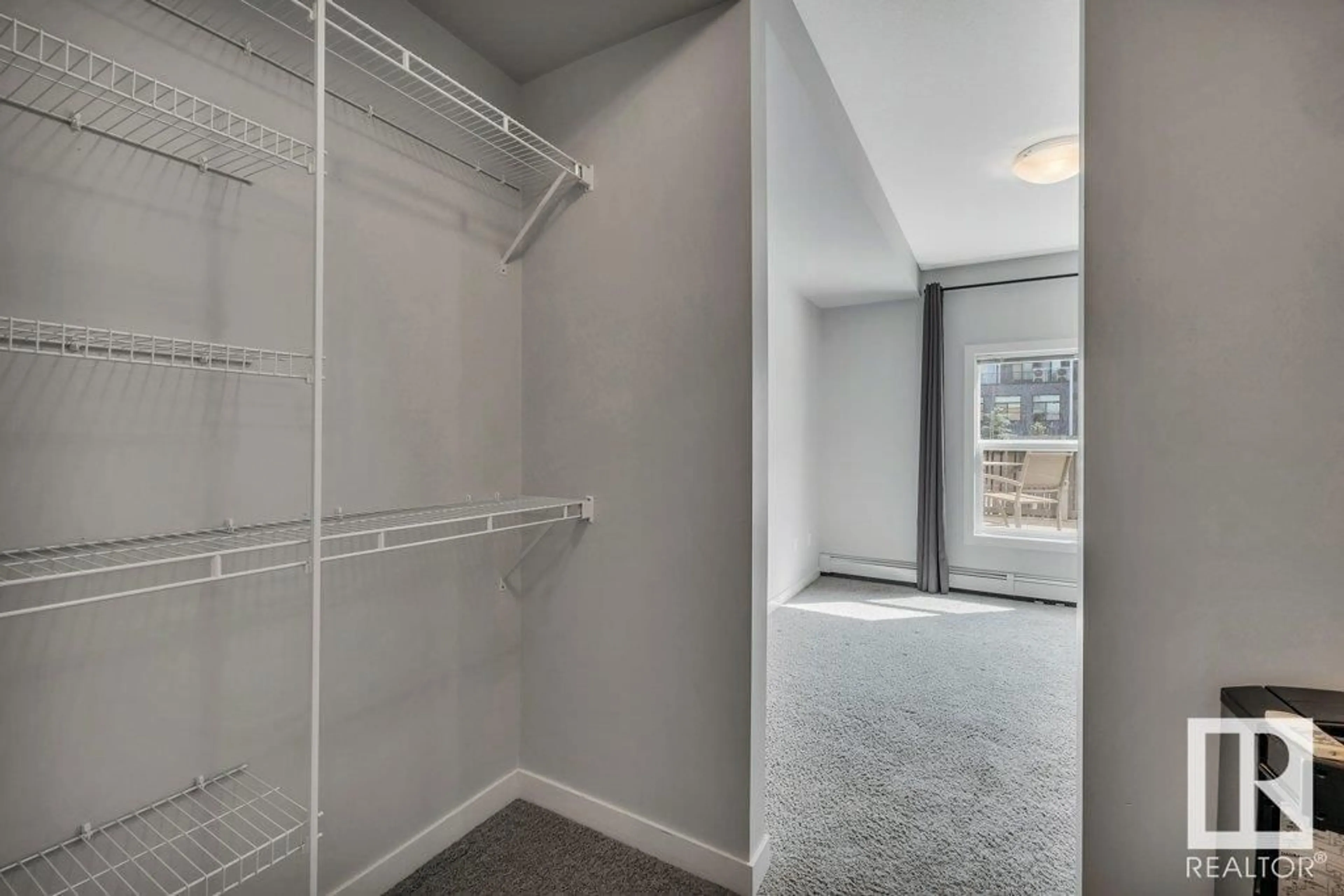 Storage room or clothes room or walk-in closet for #106 10611 117 ST NW, Edmonton Alberta T5H0G6