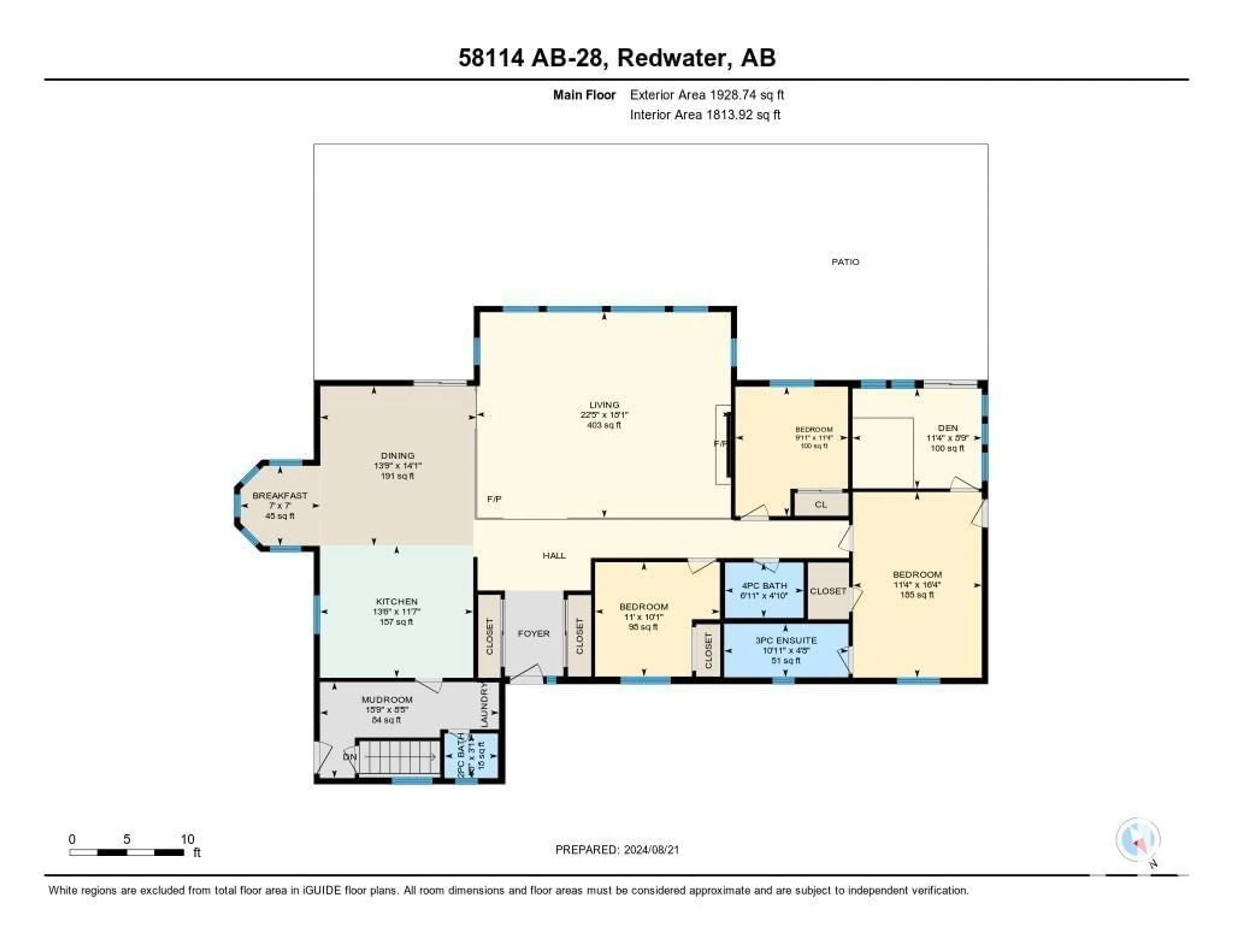 Floor plan for 58114 HWY 28, Rural Thorhild County Alberta T0A2W0