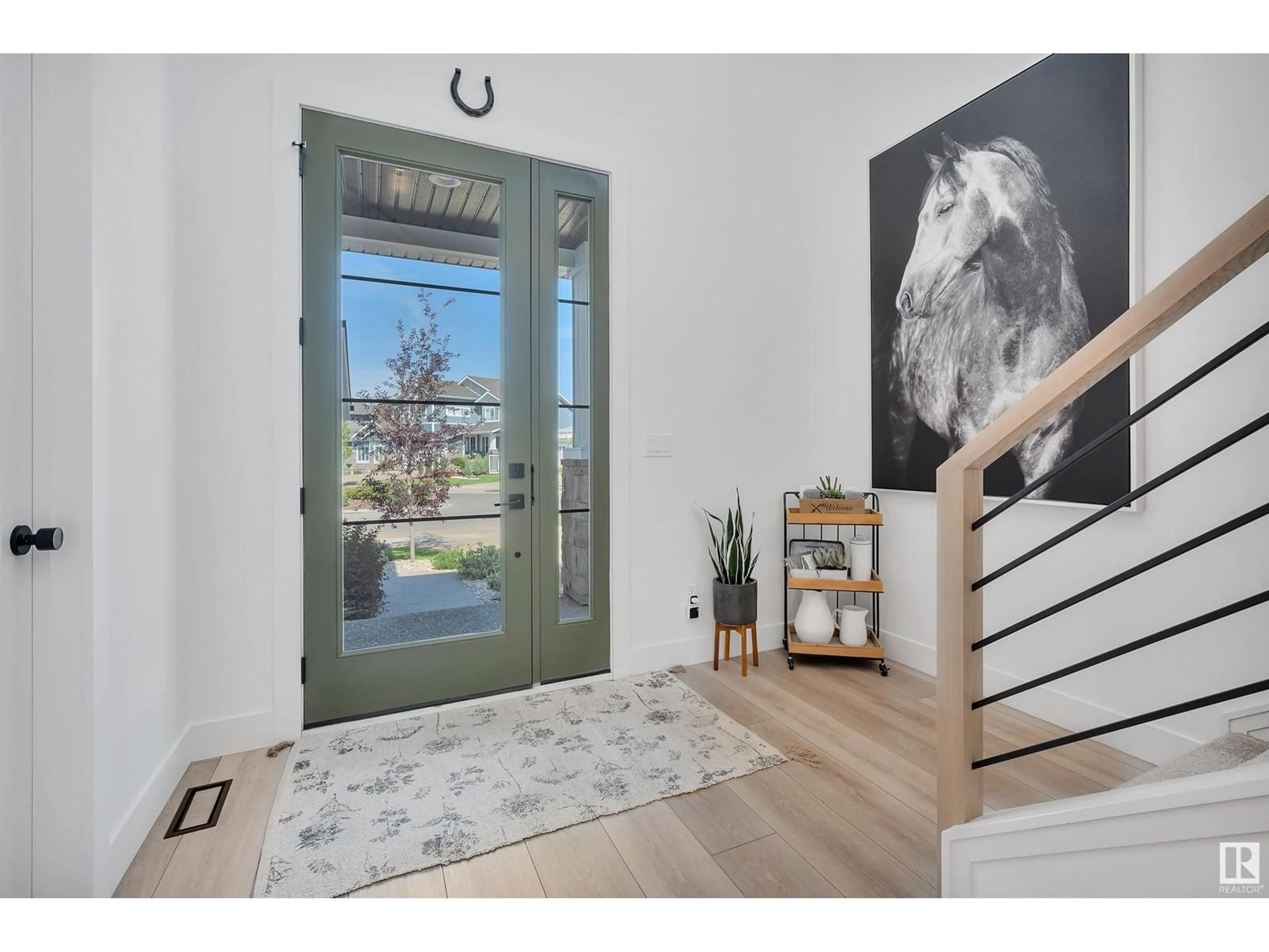 Indoor entryway, wood floors for 25 JACOBS CL, St. Albert Alberta T8N7S4