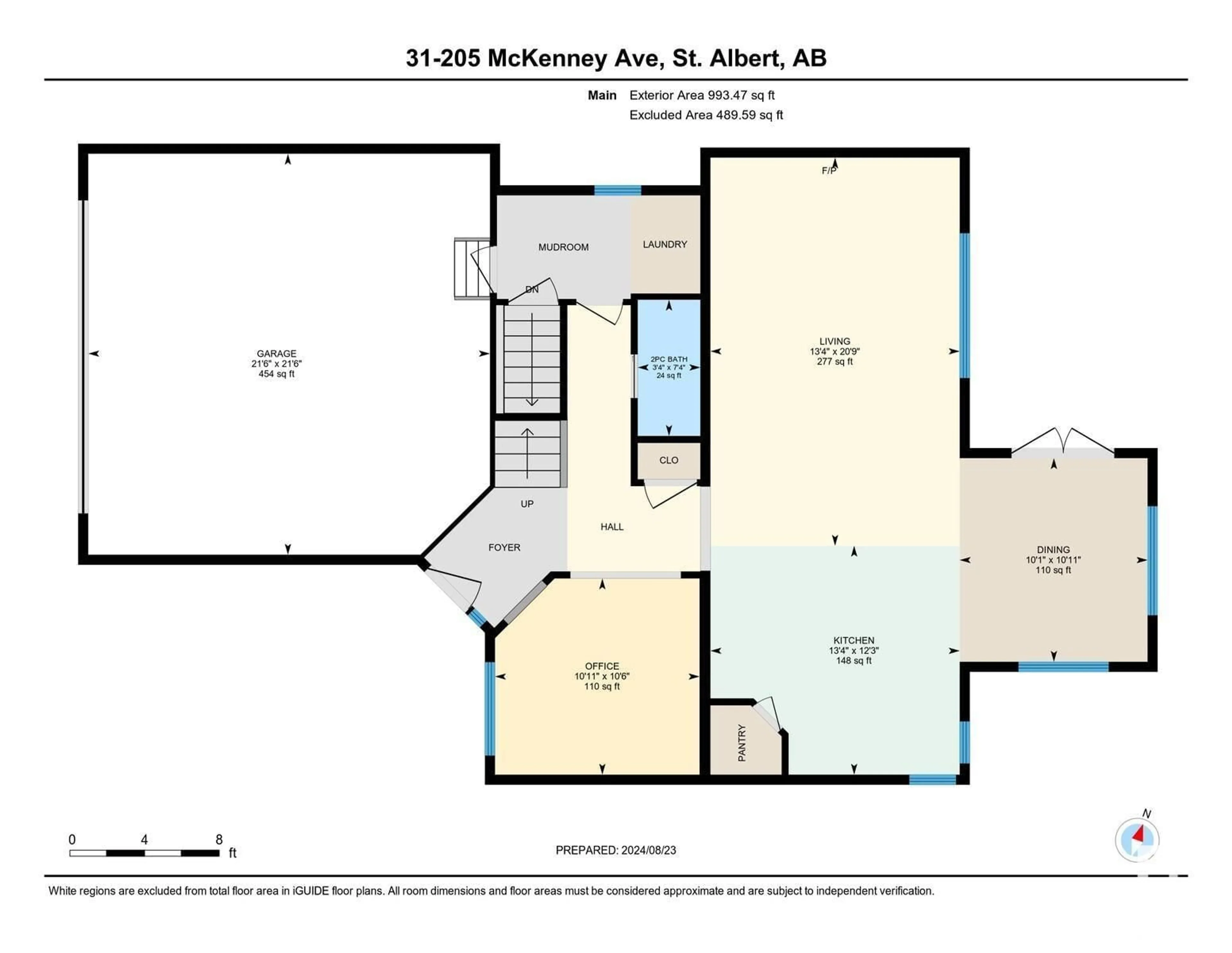 Floor plan for #31 205 MCKENNEY AV, St. Albert Alberta T8N7S8