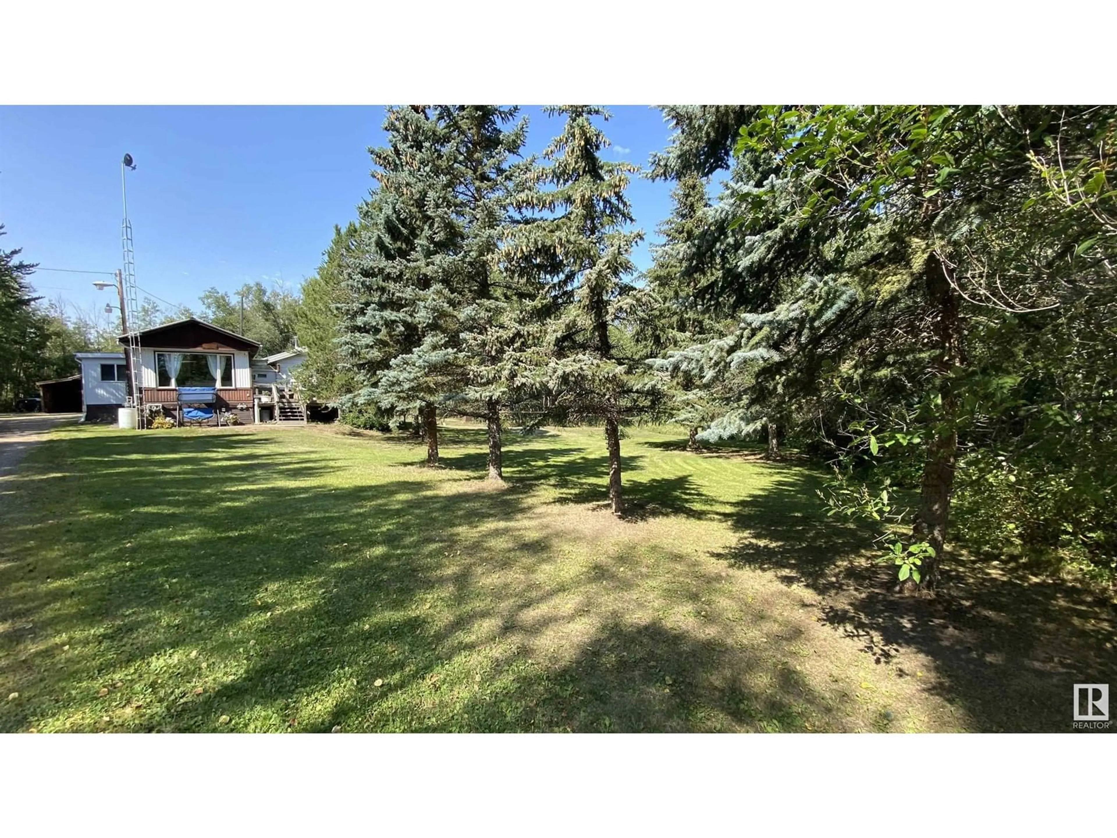 Patio, the fenced backyard for #106 11124 TWP RD 595, Rural St. Paul County Alberta T0A0C0