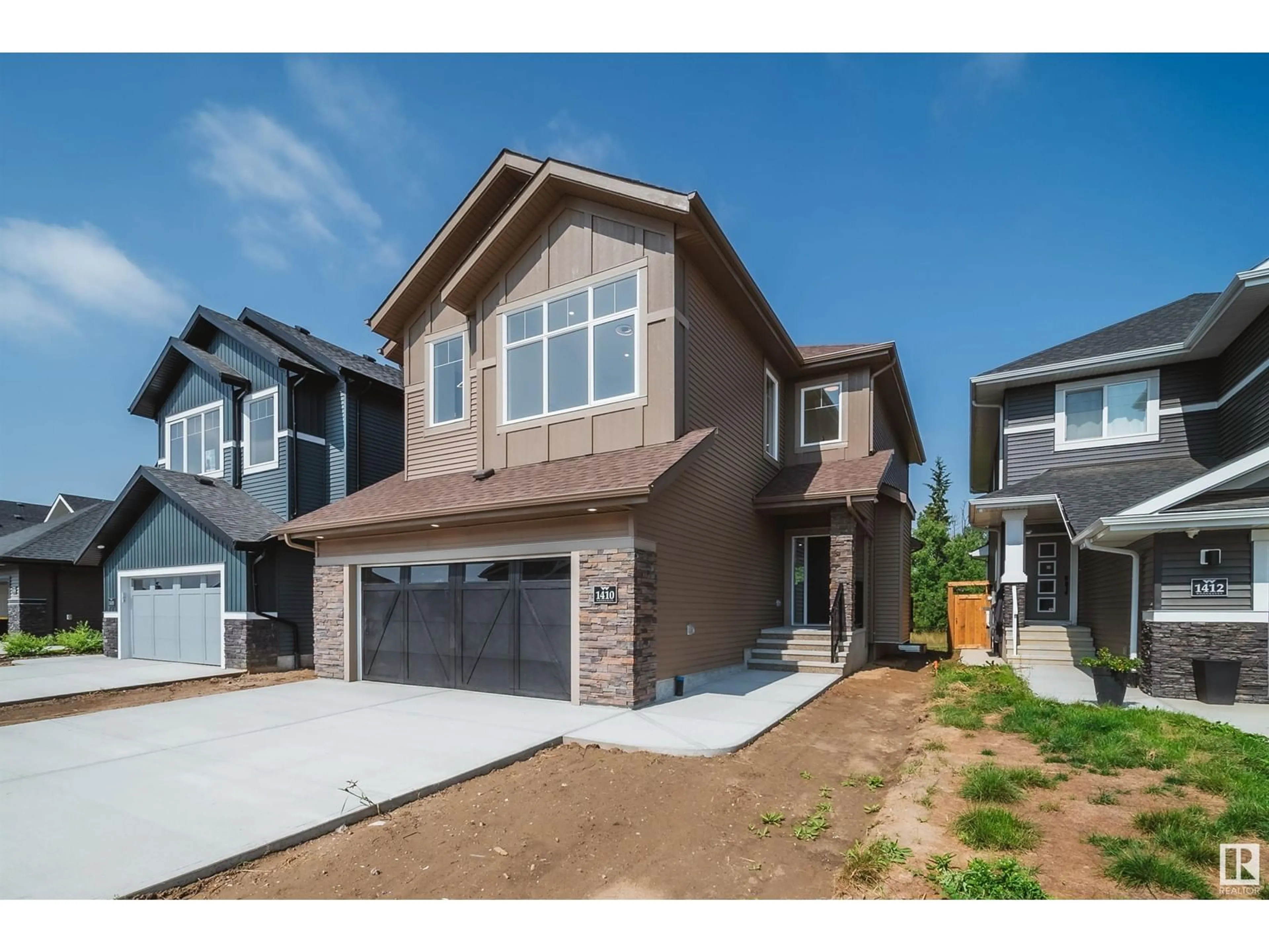 Frontside or backside of a home, the street view for 1410 ENRIGHT LANDING LD NW, Edmonton Alberta T6M0Z1