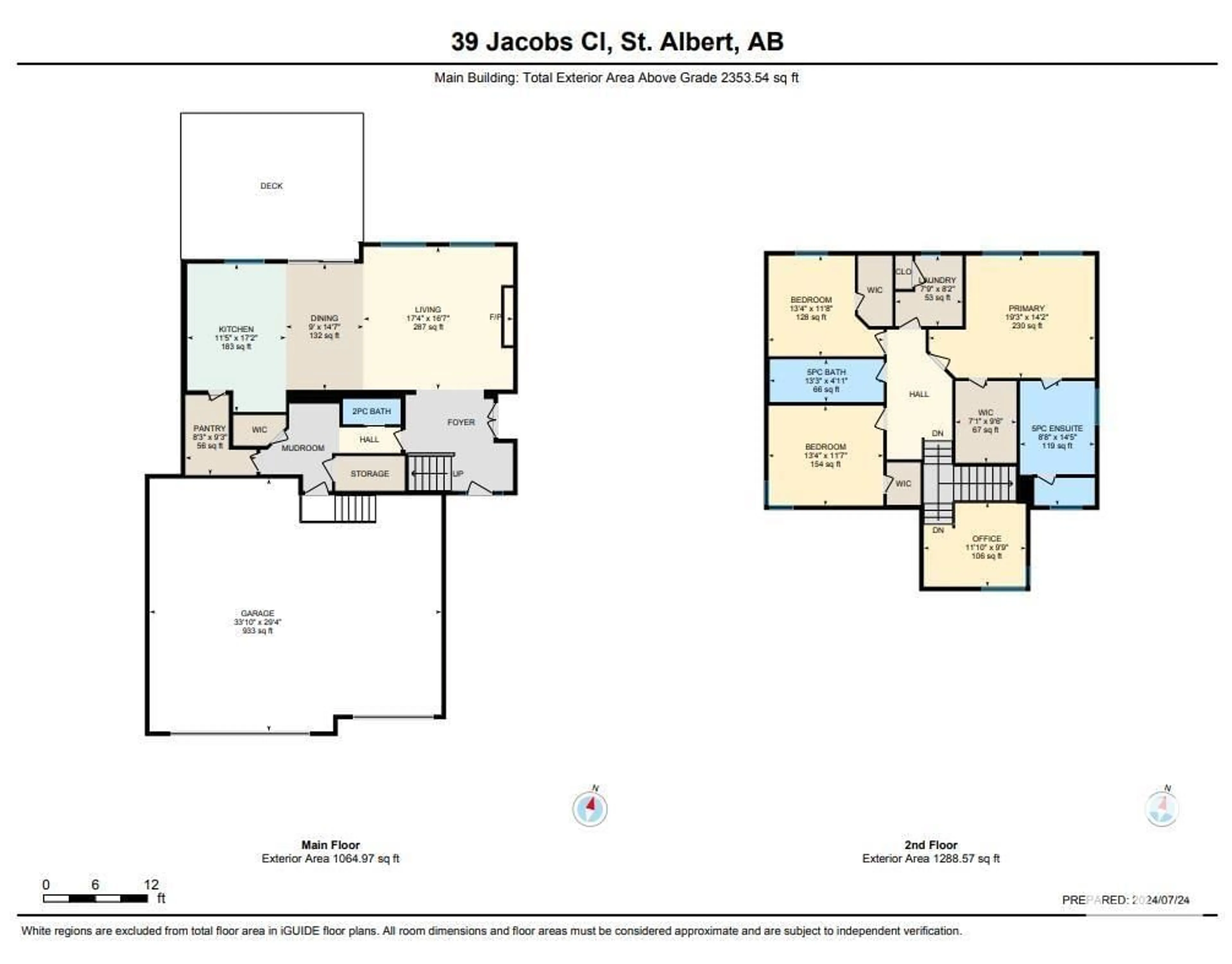 Floor plan for 39 JACOBS CL, St. Albert Alberta T8N7S4