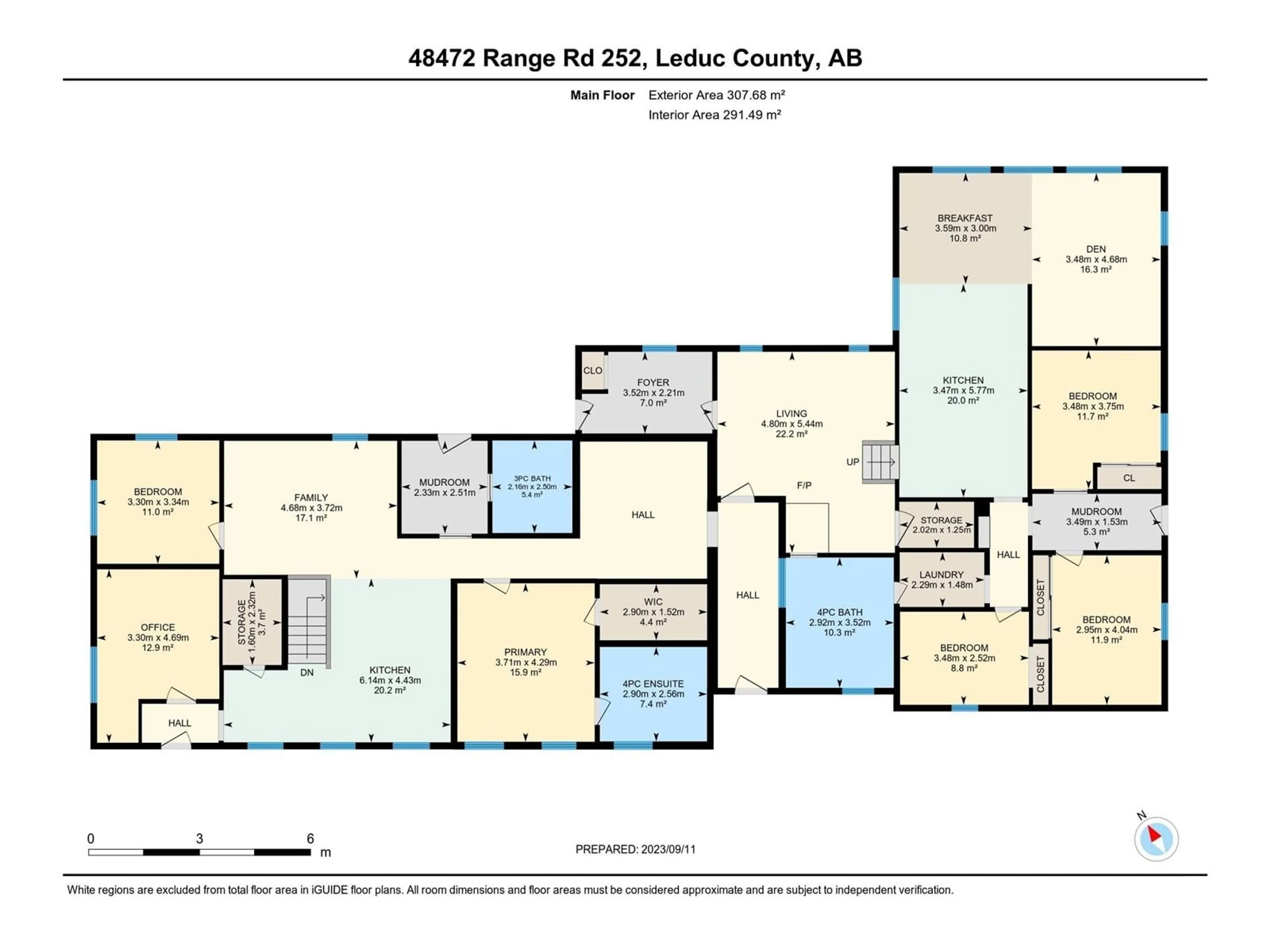 Floor plan for A&B 48472 RGE RD 252, Rural Leduc County Alberta T4X2S2