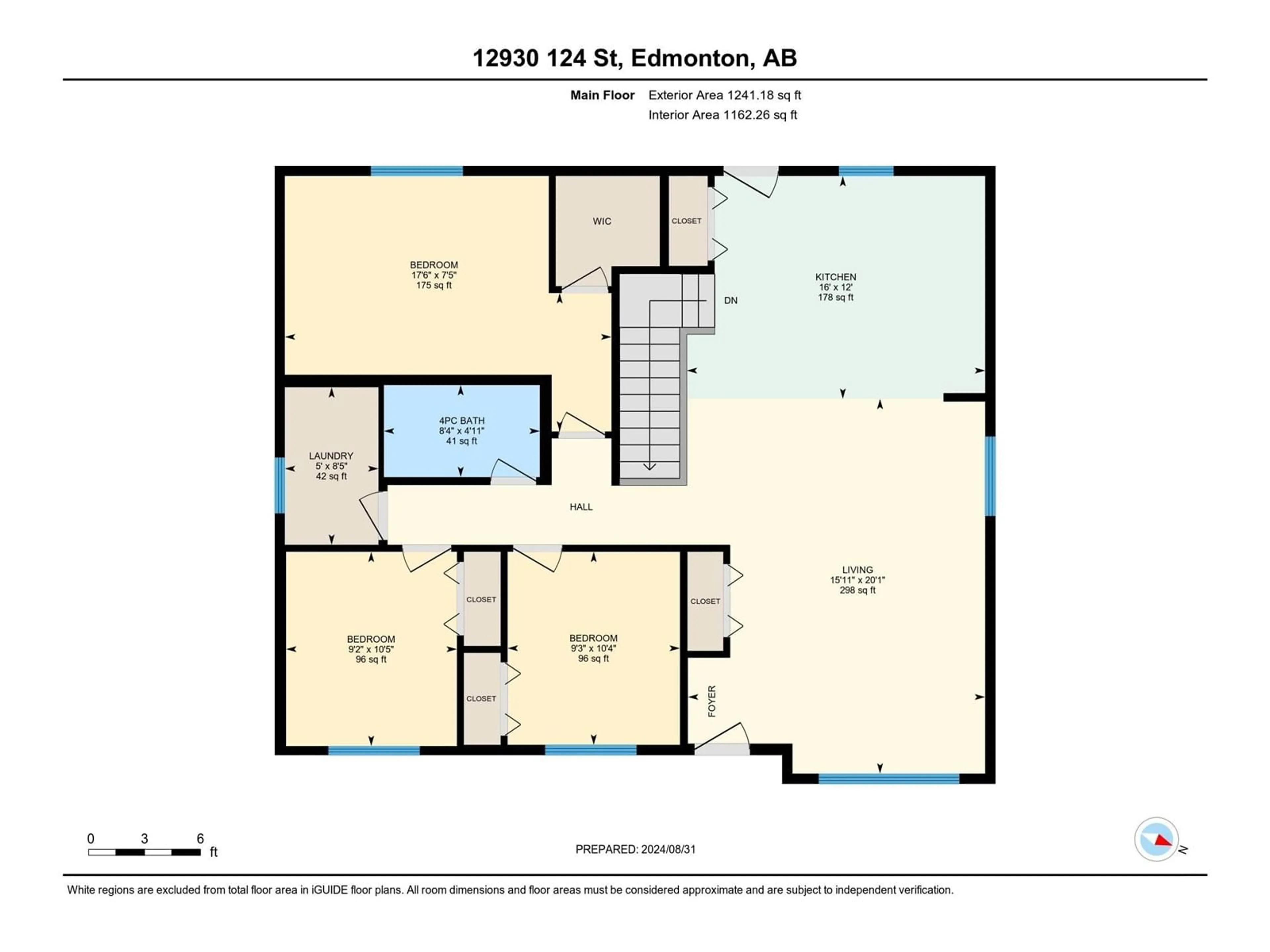 Floor plan for 12930 124 St NW, Edmonton Alberta T5L0P5