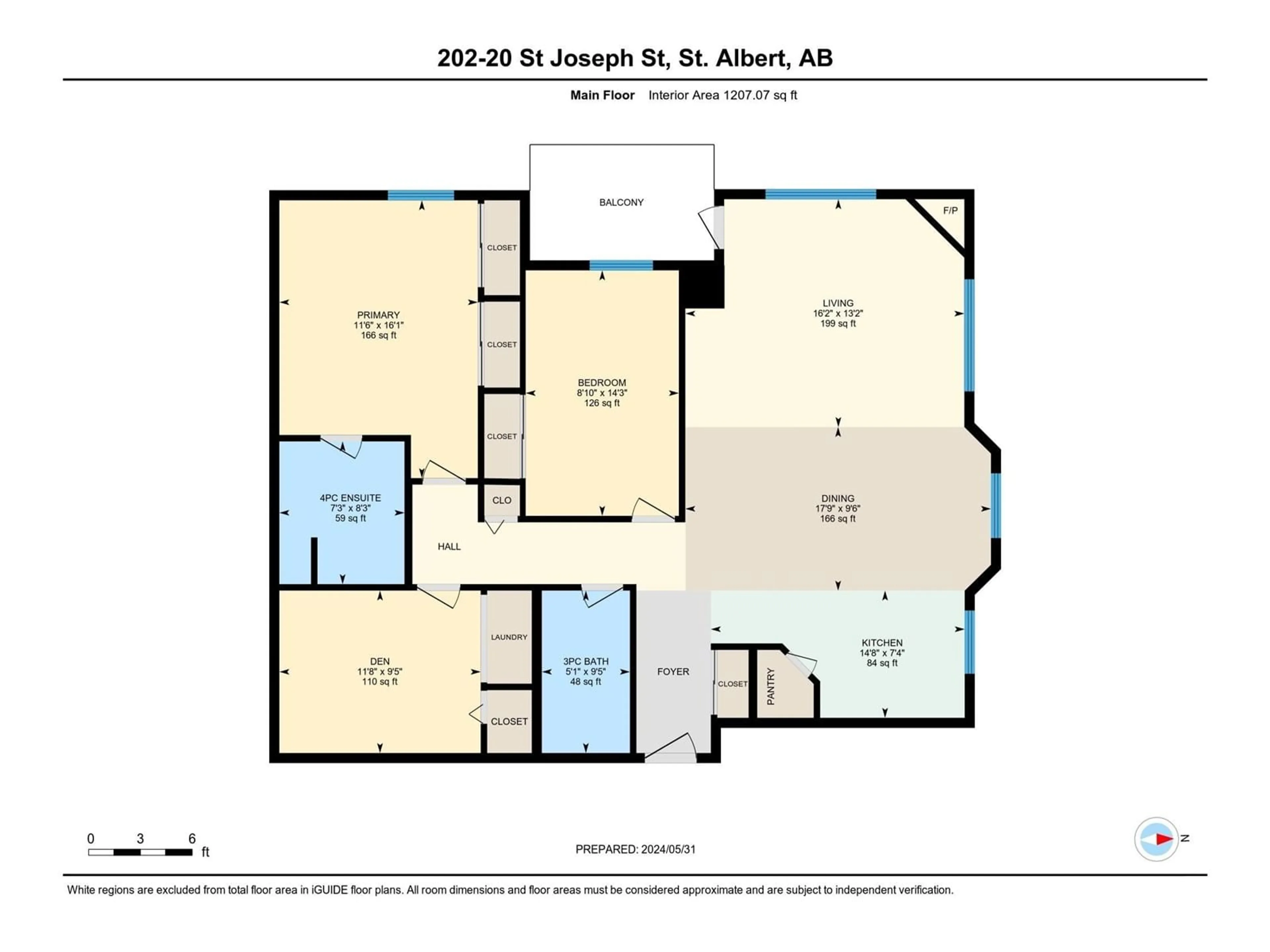 Floor plan for #202 20 ST JOSEPH ST, St. Albert Alberta T8N6M5